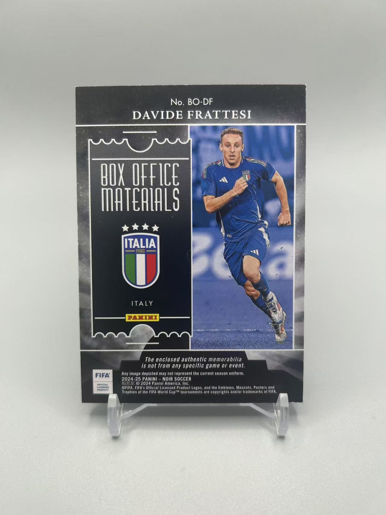 2024-25 Panini Noir Davide Frattesi 【灰灰代拍】全新诺尔 意大利 弗拉泰西 31/75编 小窗物料 box office 随无