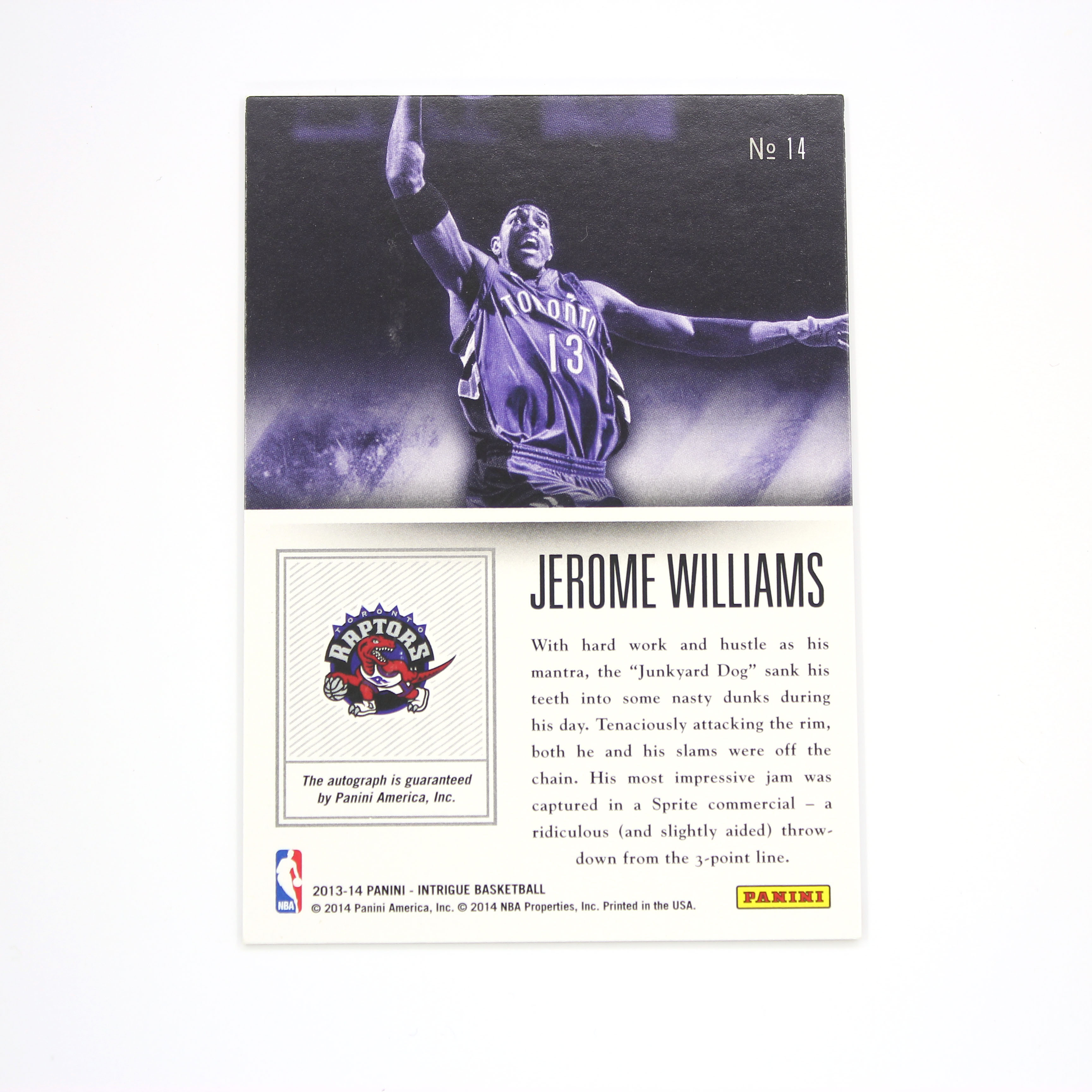 2024-25 Panini Intrigue Jerome Williams 阴谋系列 老鹰名宿 杰罗姆 威廉姆斯 49/49尾编 签字 卡签【HOPE代卖(4.5%含卡淘)】