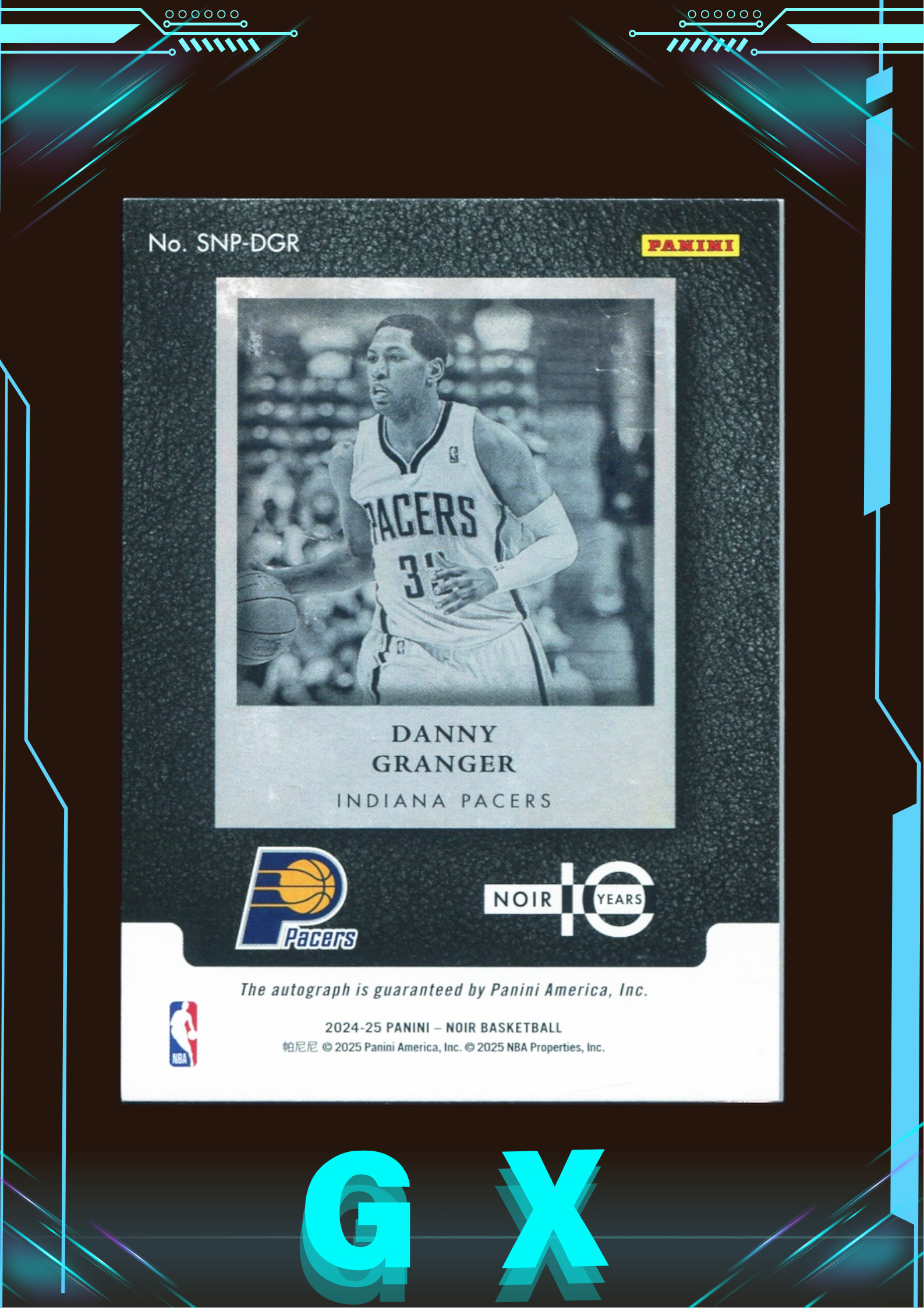 2024-25 Noir系列 丹尼·格兰杰 Danny Granger 8/25编 Snapshot 走秀签 卡签 签字 !【钩玄卡店】XXJ
