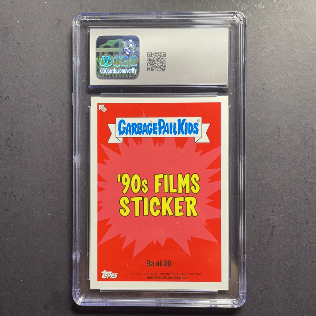 2024 Topps Garbage Pail Kids GPK 亚当爆炸 阿呆和阿瓜 金凯瑞 90年代电影特卡绿平行 CGC9分 2019 Topps垃圾桶小子我们讨厌90年代系列