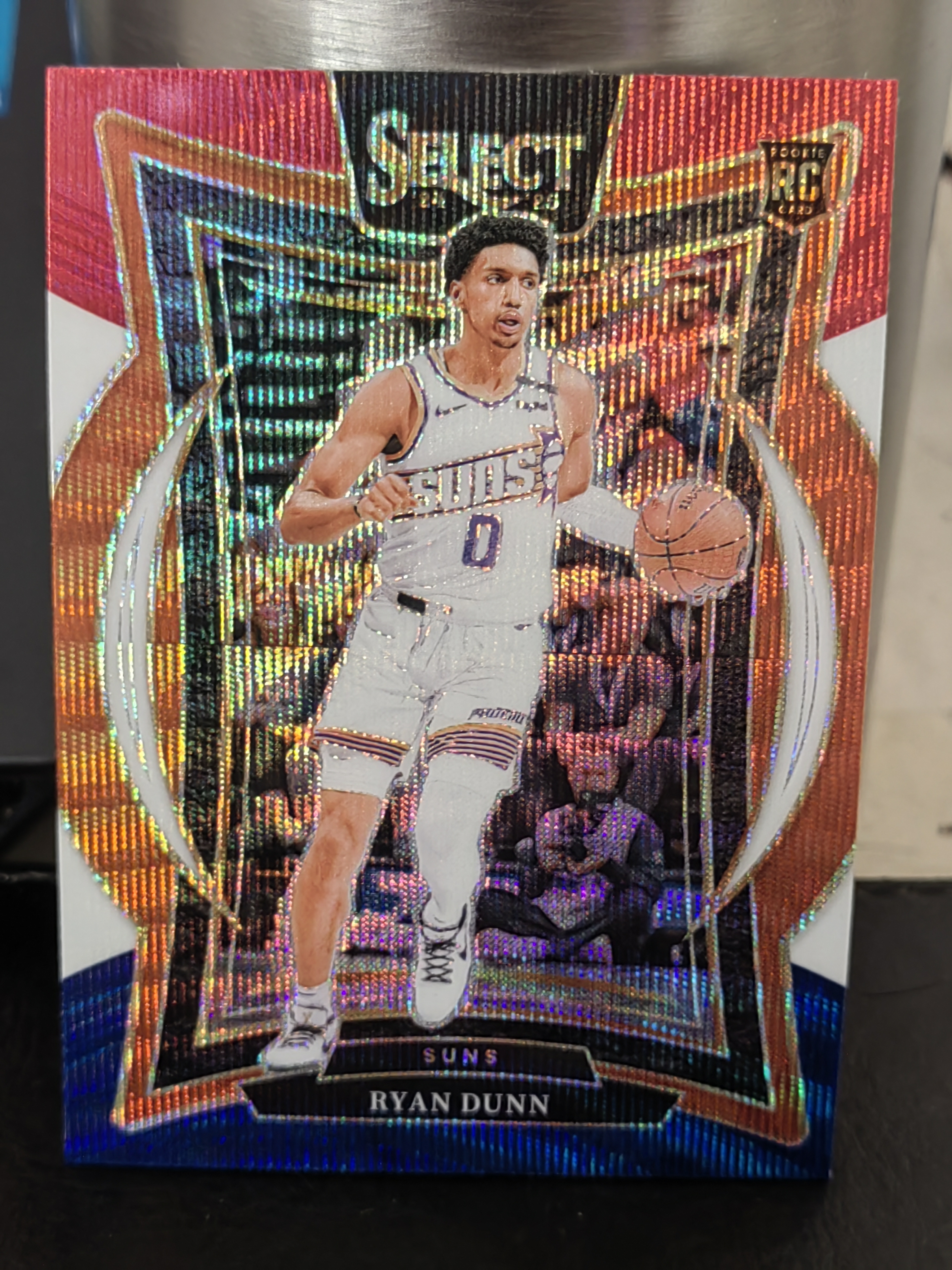 2024-25 Panini Select Ryan Dunn RC Select 瑞安 邓恩 太阳 新秀 三色折 波纹折 三色波纹折 篮 白边白角 不保卡品 卡品如图