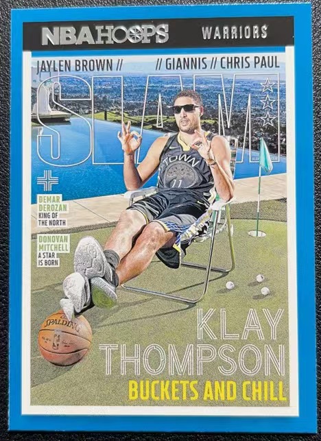 2021-22 Panini Hoops Klay Thompson 勇士 克莱汤普森 SLAM 杂志特卡【张张】4【超新星代卖】B 卡淘