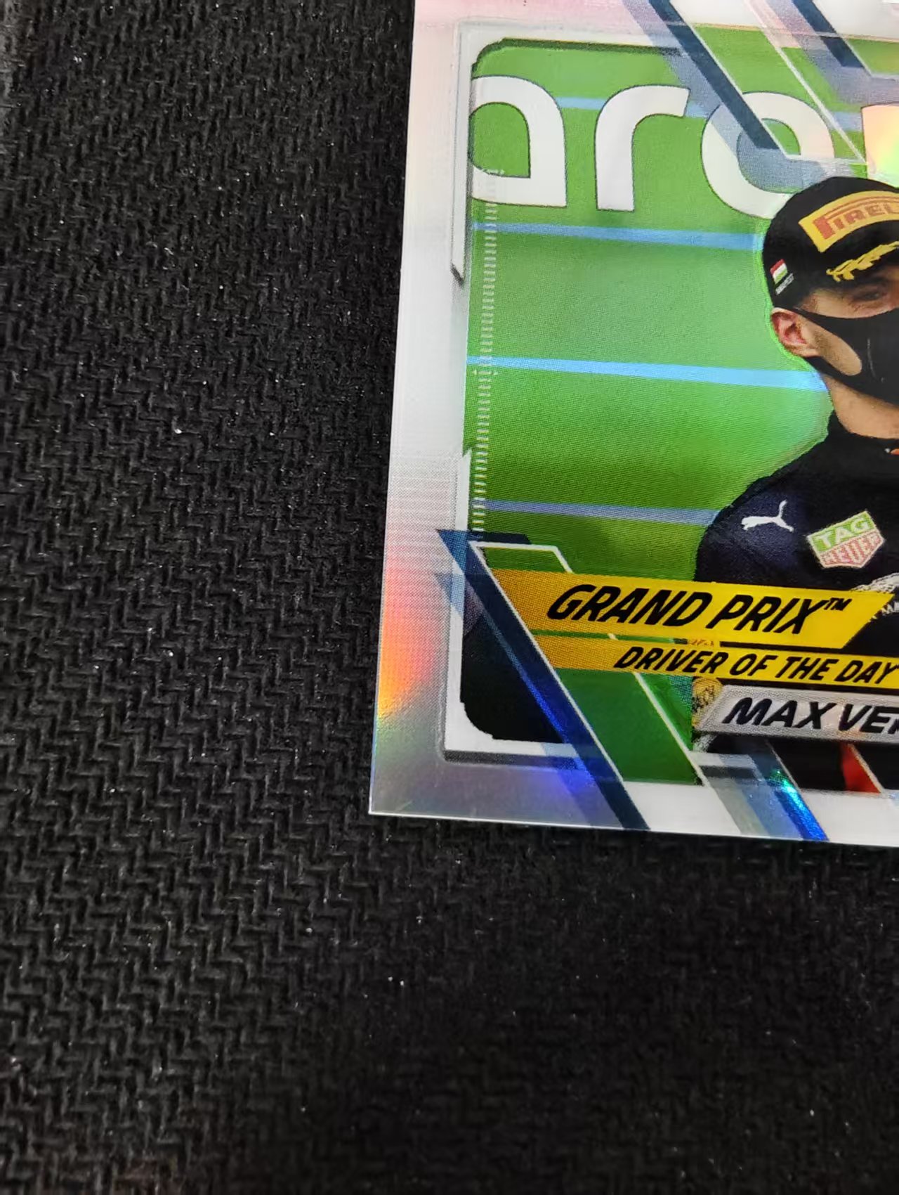 2021 Topps Chrome Max Verstappen F1 维斯塔潘 红牛 银折 划痕 边角瑕疵 #168