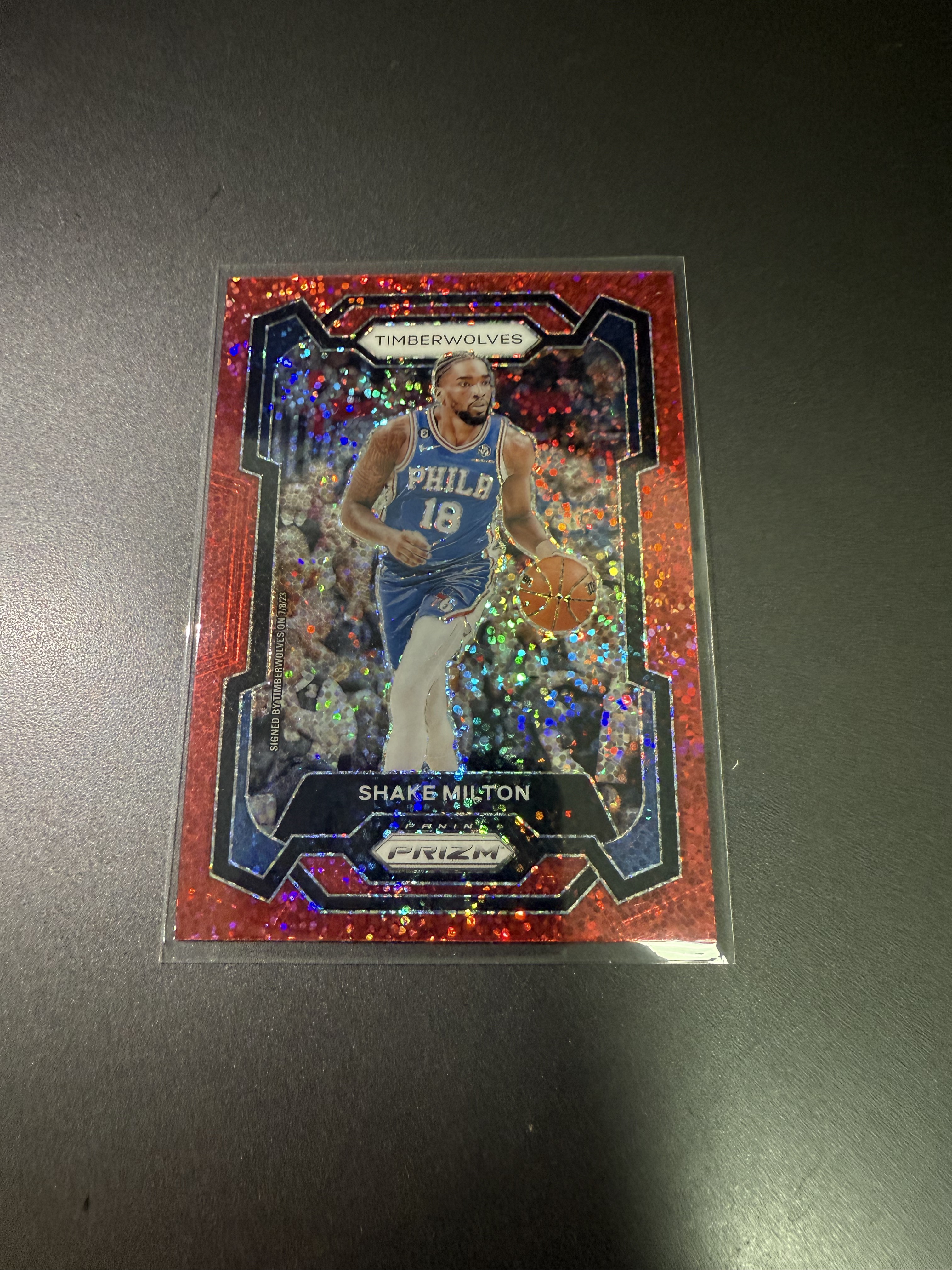 2023-24 Panini Prizm Draft Picks Shake Milton 谢克 米尔顿 红闪折 丁
