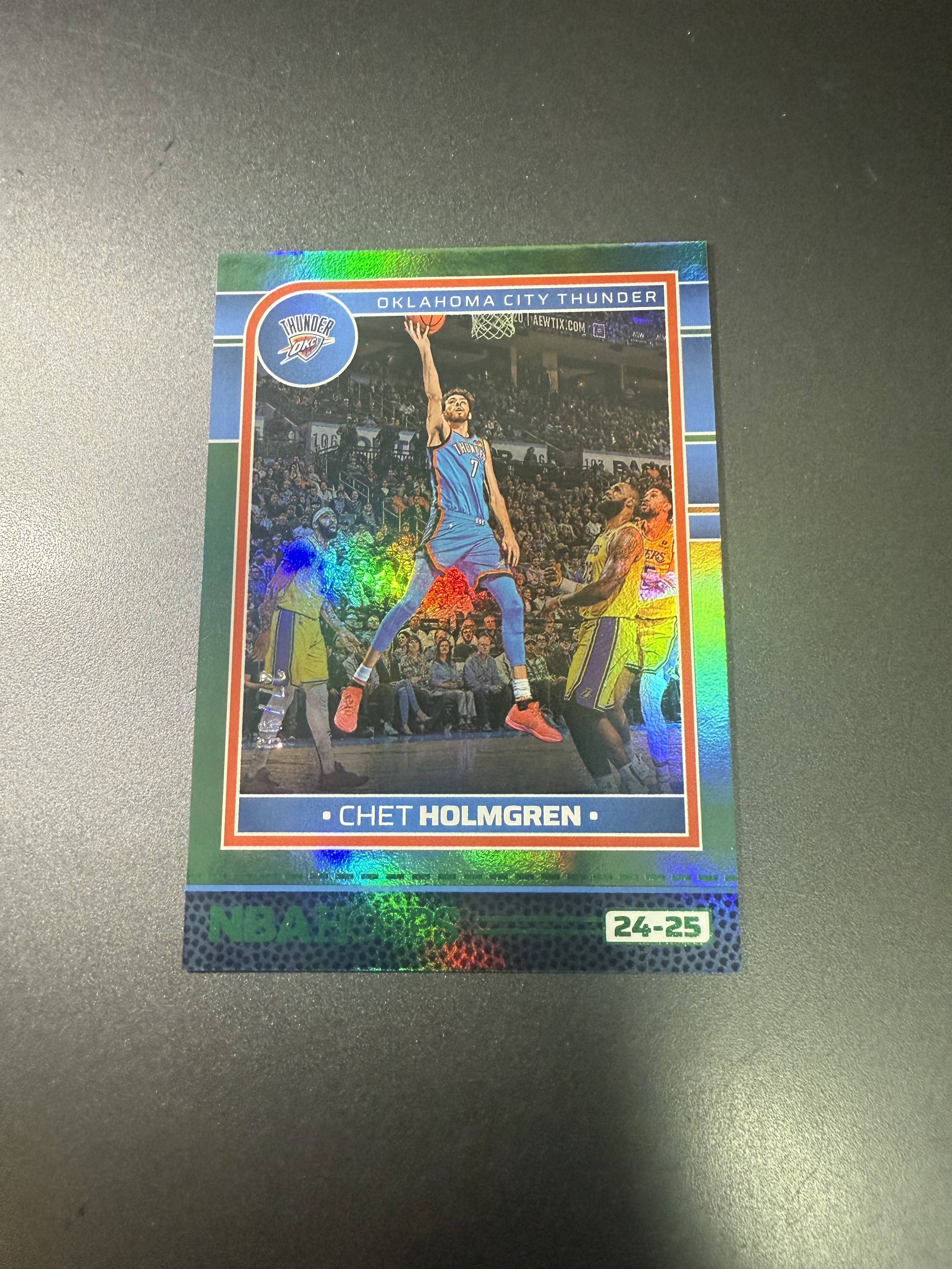 2024-25 Panini NBA Hoops Chet Holmgren 切特霍姆格伦 绿折 99编 雷霆队 T