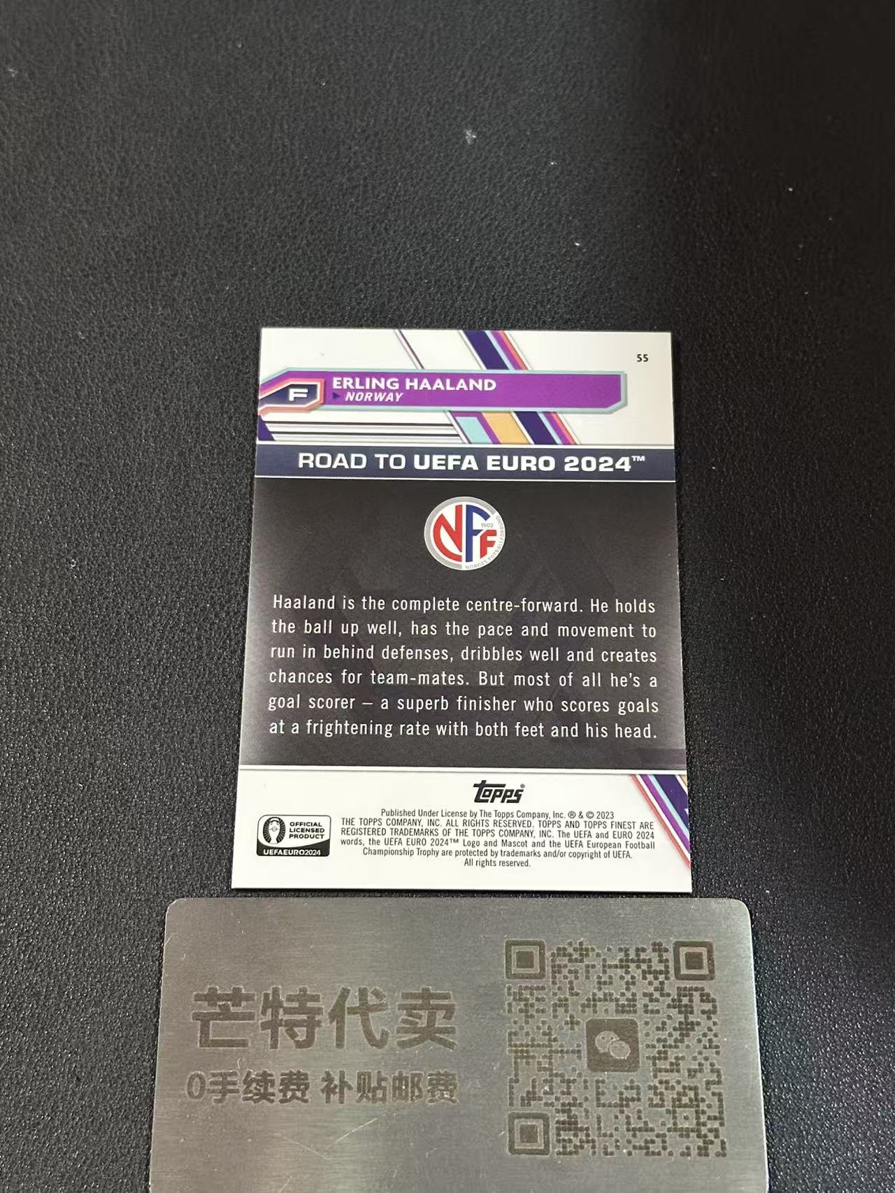 【芒特代卖】2022 topps finest erling haaland 德甲 多特蒙德 哈兰德 魔人布欧 紫折 折射 250编 专收必备