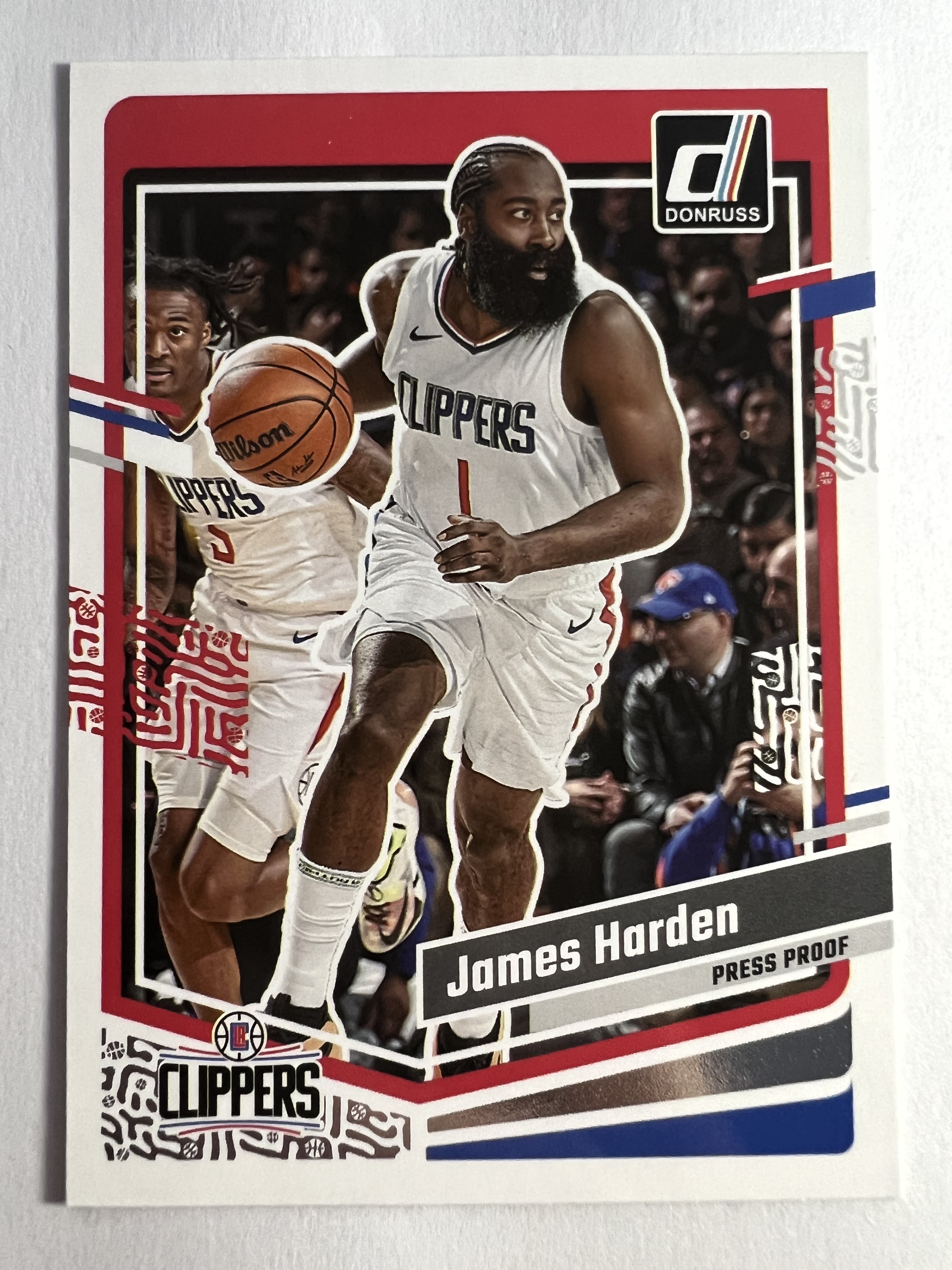 2023-24 Panini Donruss James Harden 詹姆斯 哈登 大胡子 快船队 《 热门球星 收藏必备 》 凑套必备 实卡精美 #63