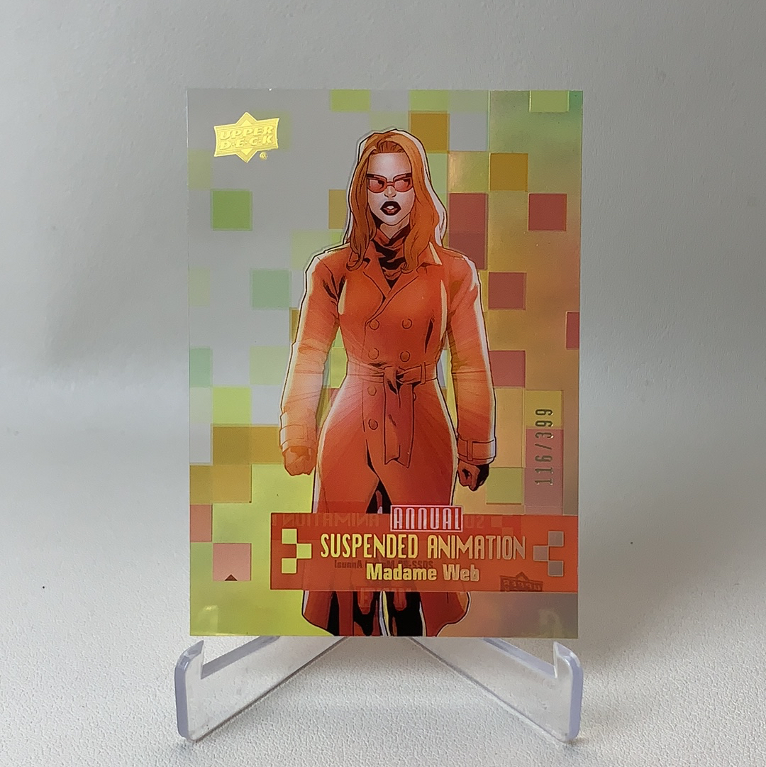 【弈卡代拍】2023 Upper Deck Marvel 漫威 ANNUAL 2022-23年度年鉴 胶片特卡 折射 Madame Web 蜘蛛夫人 116/399编 品相如图 凑套必备 哈拉