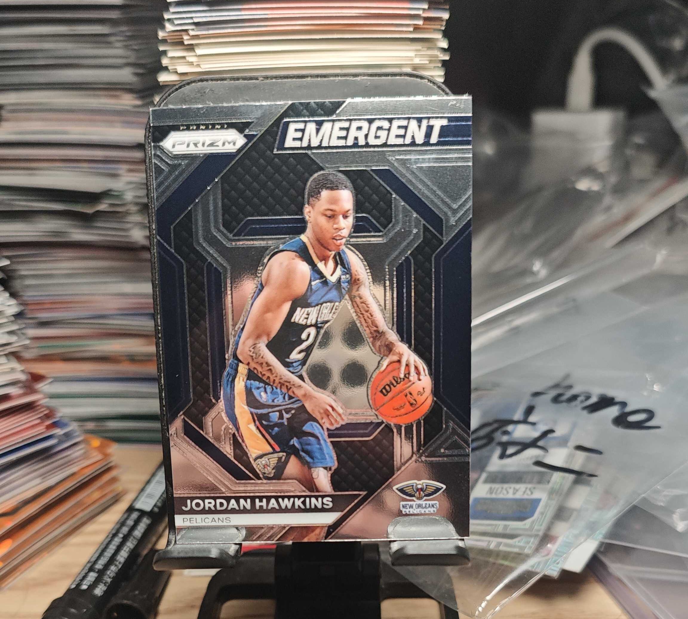 2023-24 Panini Prizm Jordan Hawkins RC 鵜鶘新秀喬丹霍金斯，pz特卡，潛力新秀，未來可期，卡品瑕疵如圖