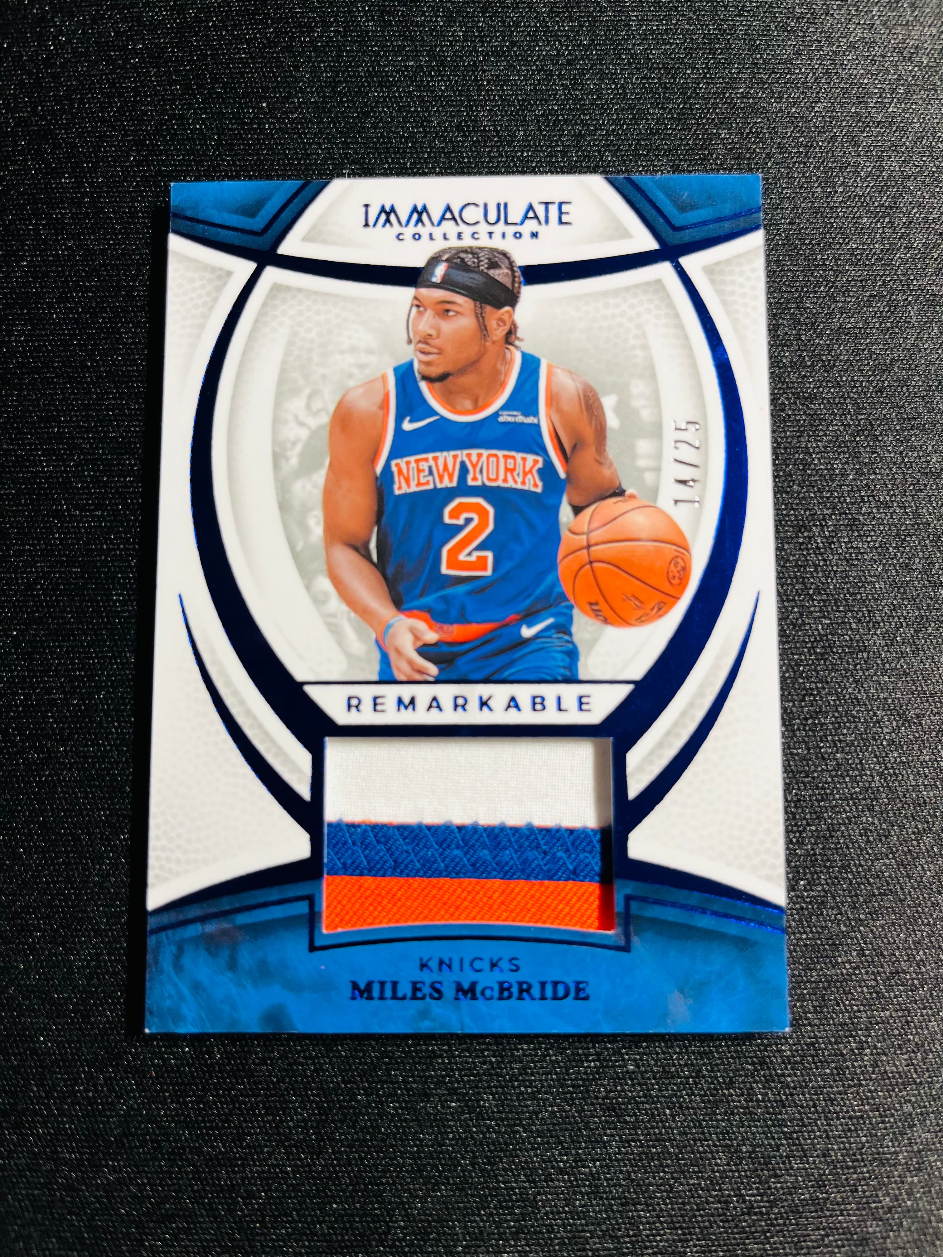 【VC拍卖0手续费到卡预付90%】2024-25 immaculate 尼克斯 迈尔斯 麦克布莱德 25编 patch 选图帅气 实卡好看 收藏必备——昊