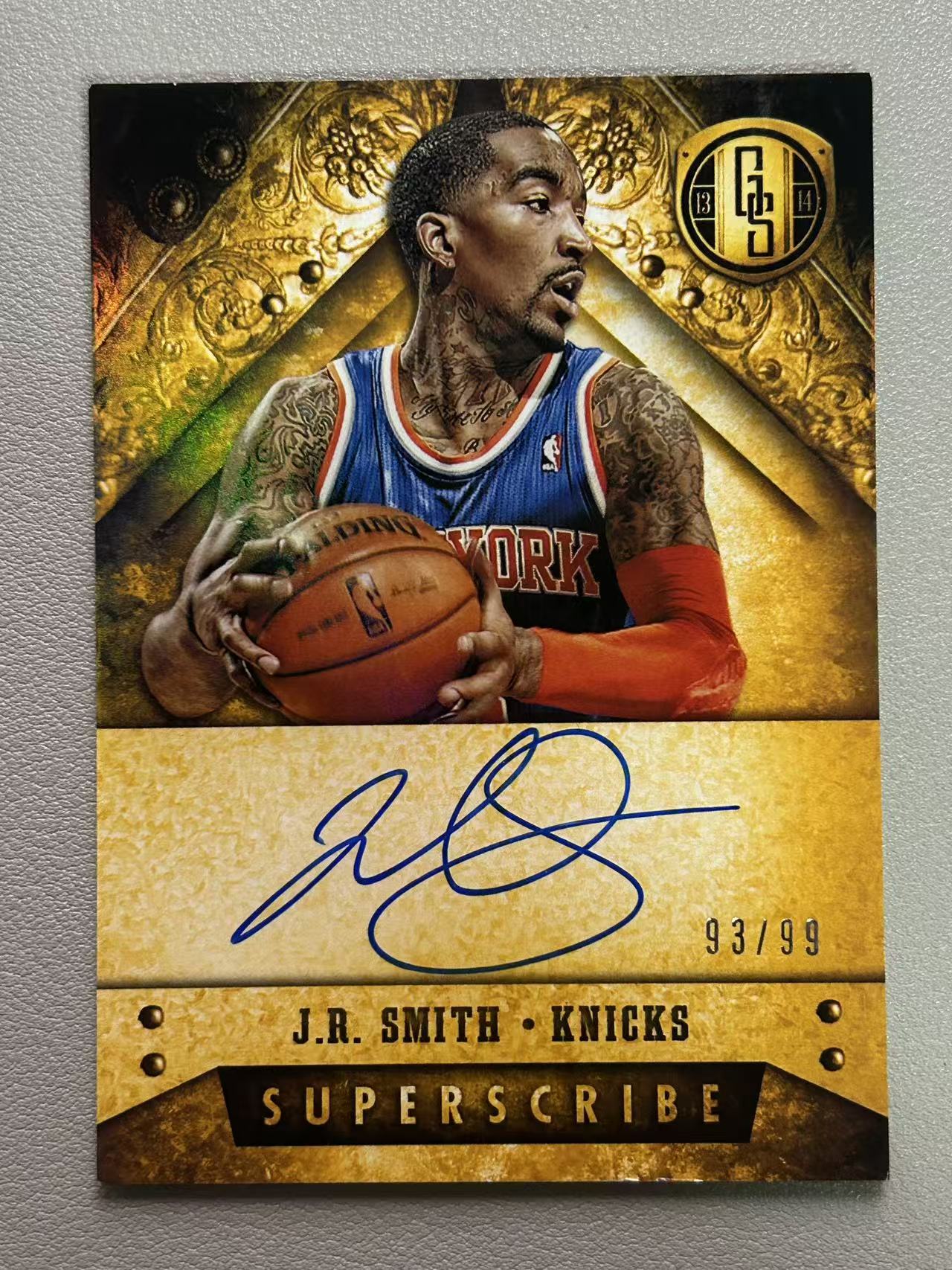 【阿泽代卖】2013-14 Panini Gold Standard 金砖 JR Smith 尼克斯 Jr 史密斯 神经刀 签字 卡签 /99编 折射 银折 选图巨帅 卡品如图 介意勿拍-zz
