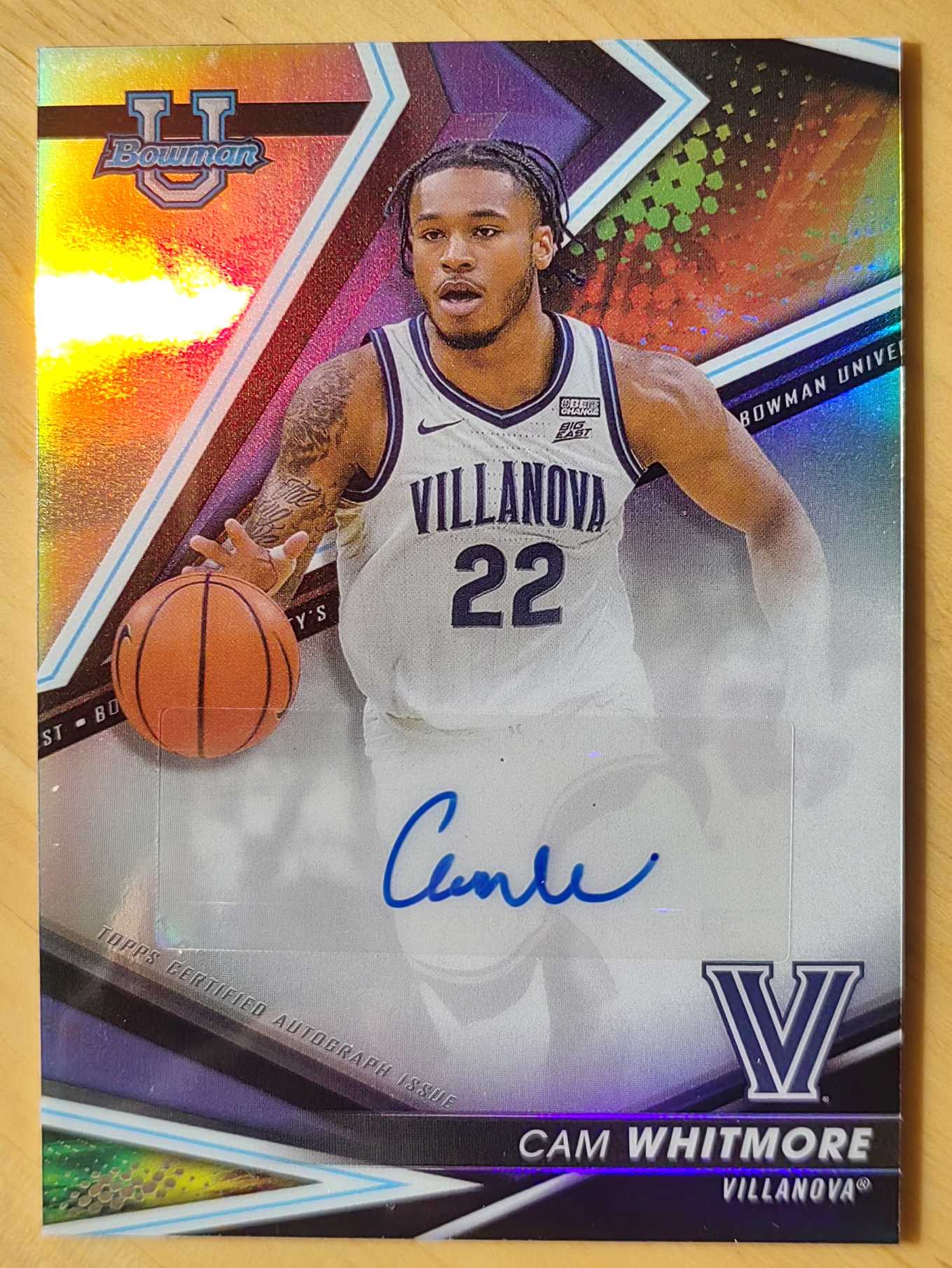 2023 惠特莫尔 折射签字 【飞人代卖】 Cam Whitmore 签名 非卡签 topps bowman 品墨如图见描述 youth