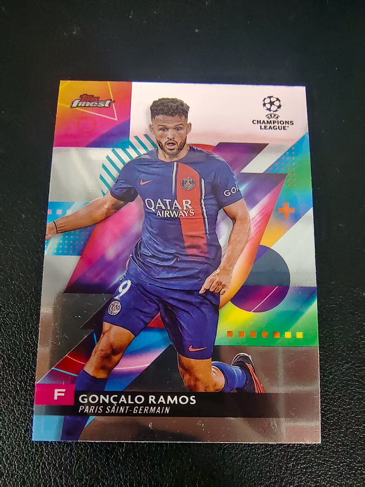 【可合并,不累计】2024 Topps Finest Goncalo Ramos 贡萨洛 拉莫斯 巴黎圣日耳曼 葡萄牙 欧冠 划痕 边角瑕疵 #15