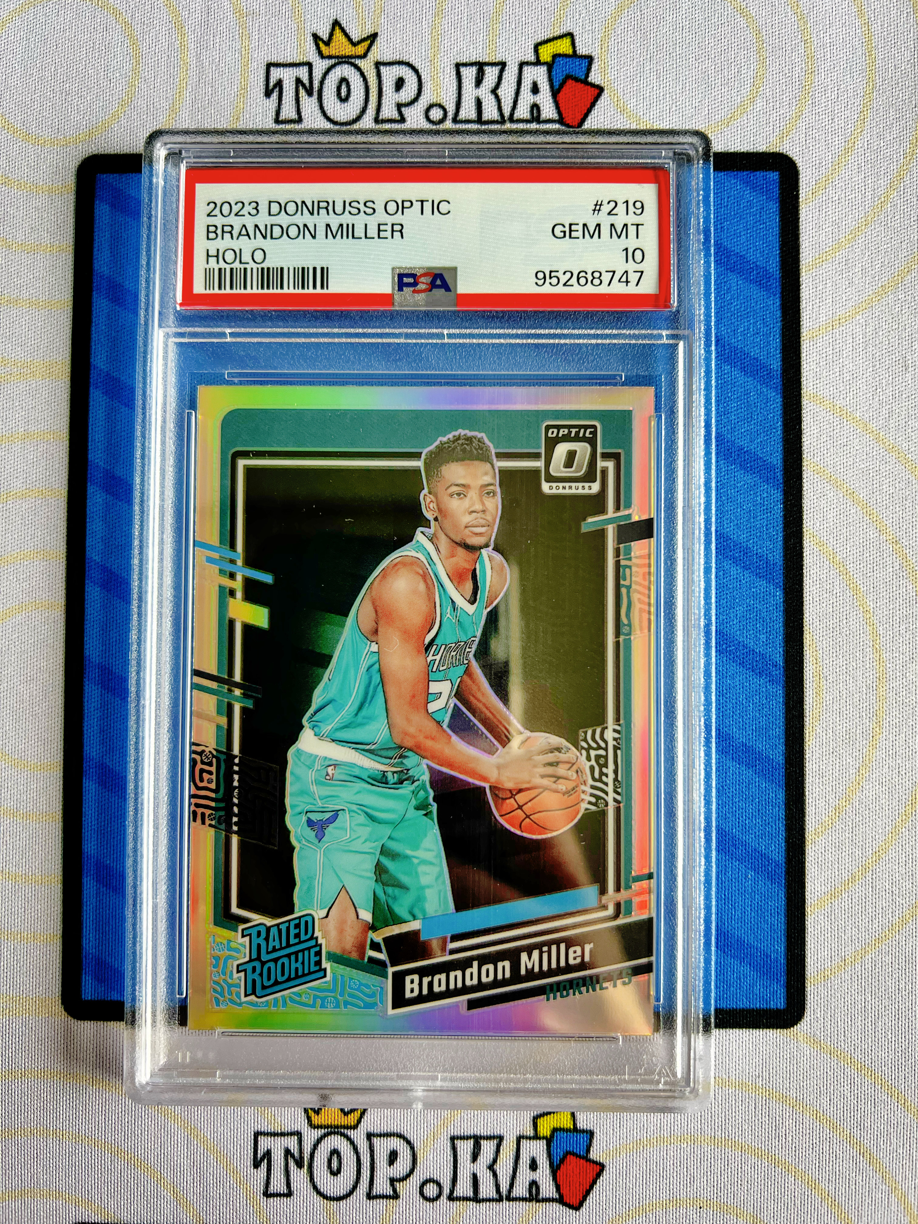 【顶尖卡社】2023-24 Panini Donruss Optic Brandon Miller 杜蕾斯OP 银折 新秀RC 布兰登 米勒 黄蜂 PSA10分评级 完美卡品 收藏投资必备【WHX】