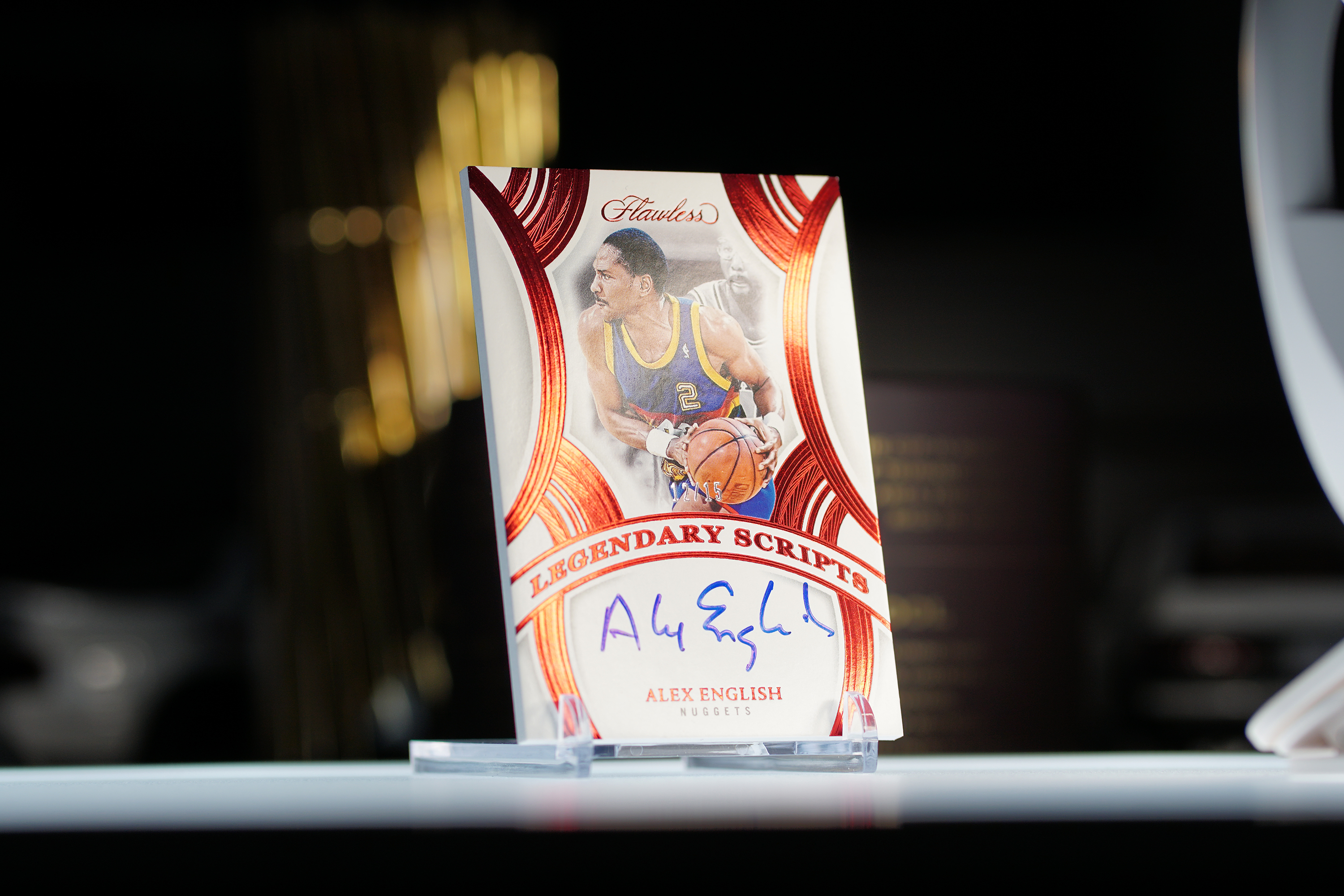 2024-25 Panini Flawless Alex English #LSC-AEN 手提 丹佛掘金 英格利什 15编 Legend 传奇签 签字 卡签 红版 传奇巨星