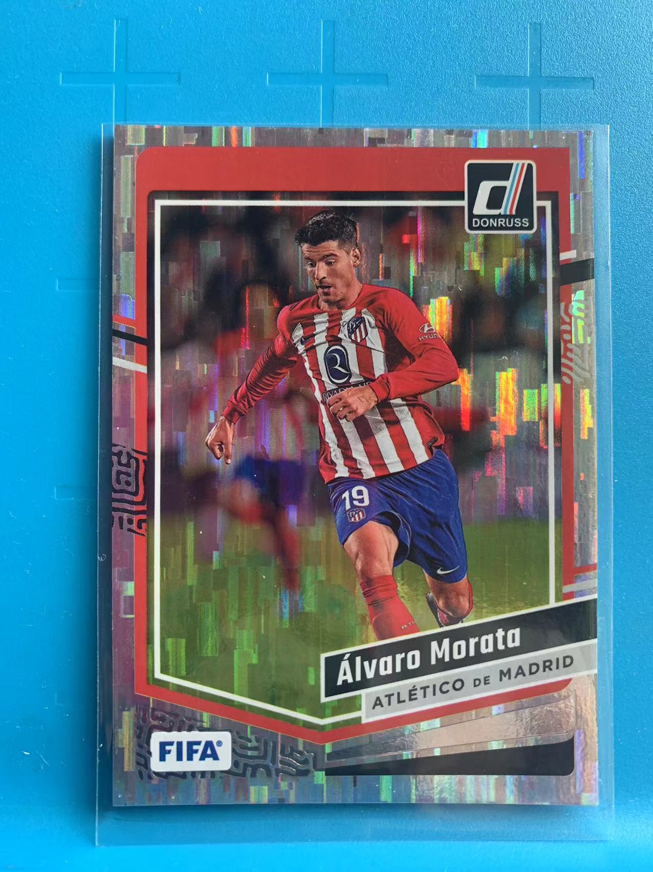 2023-24 Panini Donruss Alvaro Morata 杜蕾斯  西班牙 马德里竞技 前锋 莫拉塔  瀑布折 FIFA 卡品如图 J002E