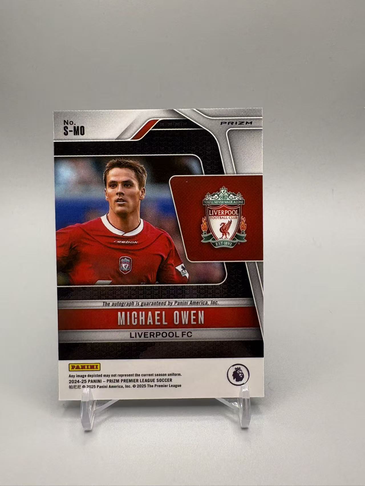 2024-25 Panini Prizm michael owen 【灰灰代拍】全新英超PZ 利物浦 欧文 圈圈折 不带编 签字 随无