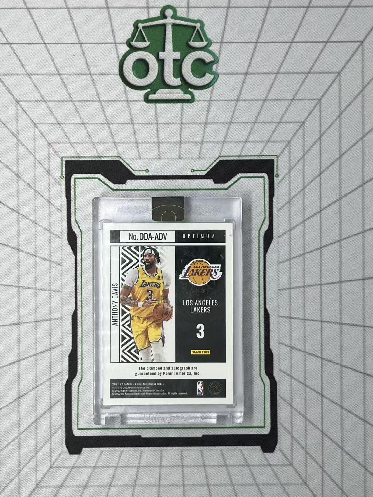 2021-22 Panini Eminence Anthony Davis 【盎司收藏】大真金 安东尼 戴维斯 10/10 尾编 钻石签 闪版卡签 10/10编 尾编 低编 原封砖 OC26