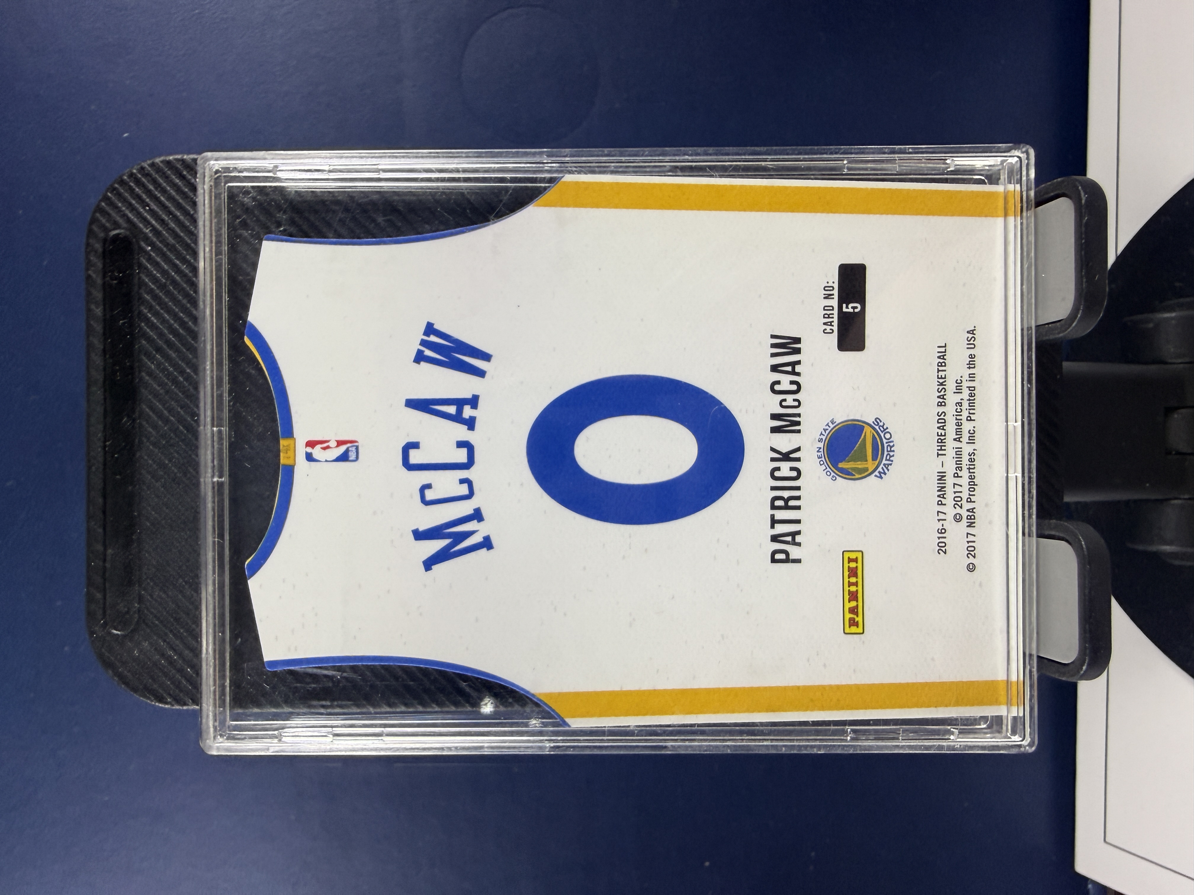 2016-17 Panini Threads Patrick McCaw RC 小背心 勇士 新秀 帕特里克麦考 Team Threads 异形切割 特卡 收藏必备 (沸腾)