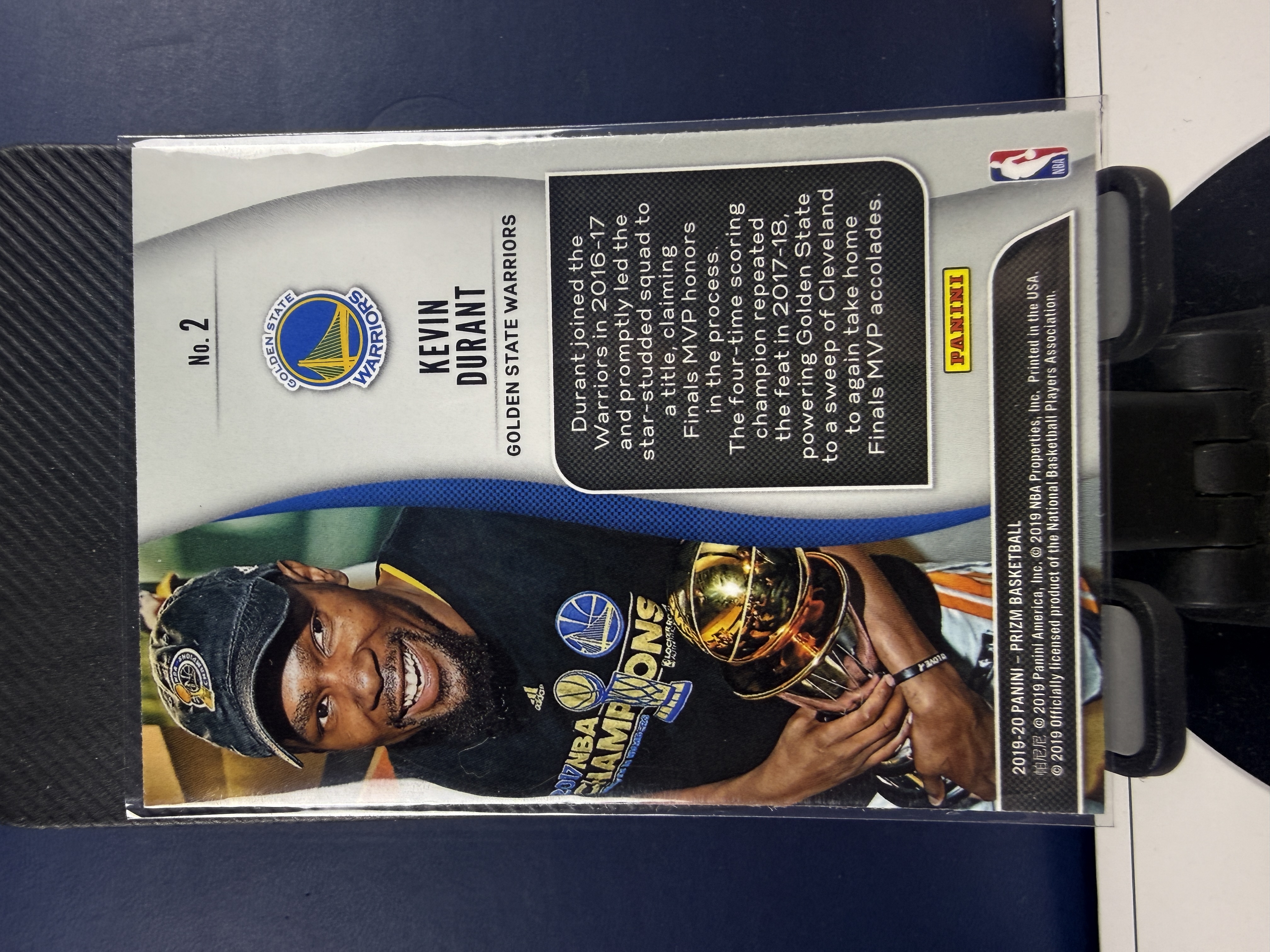 2019-20 Panini Prizm PZ 勇士 凯文·杜兰特 NBA FINALISTS 特卡 捧杯 KD (海绵)