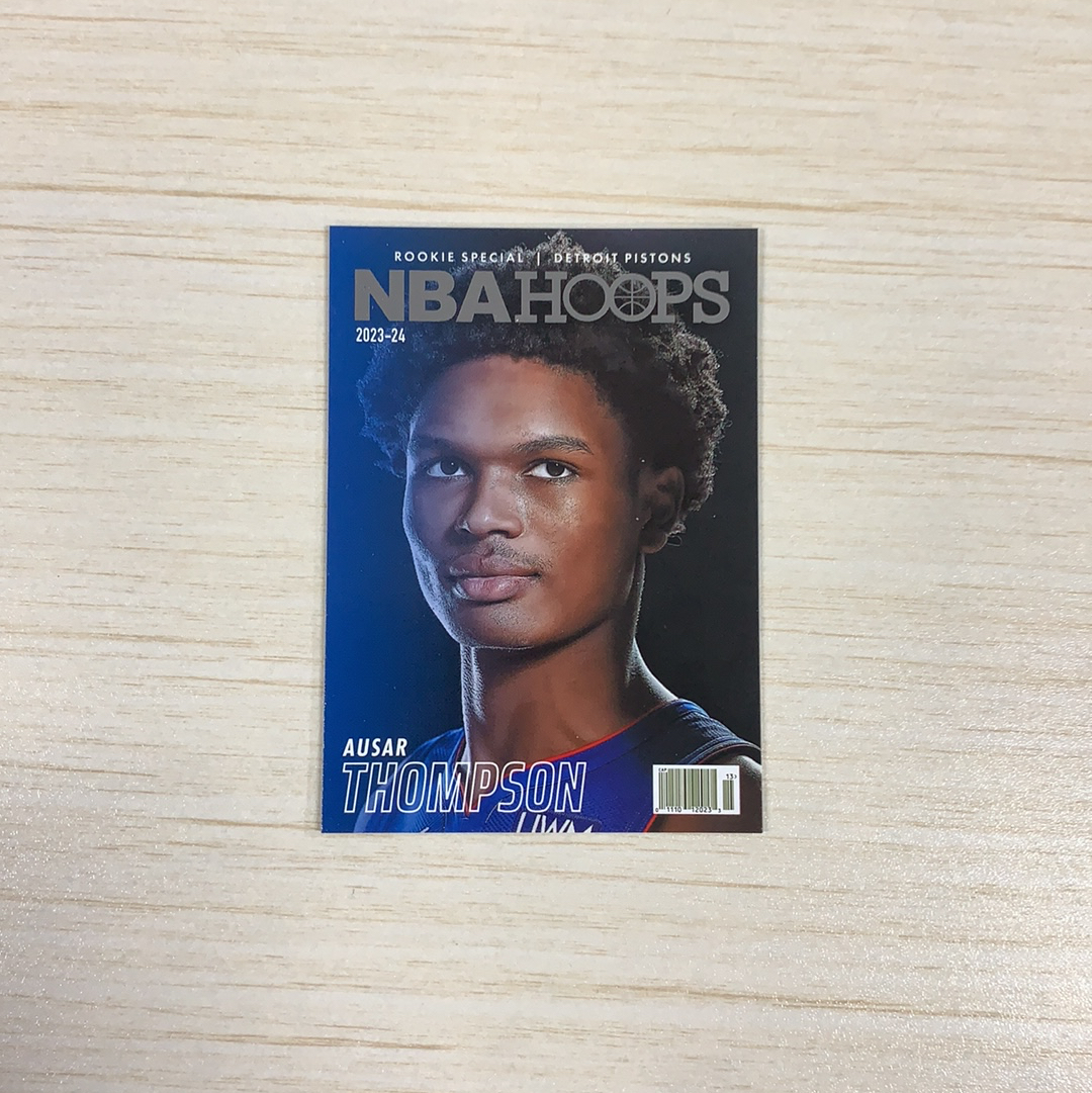 【小牛代拍】2023-24 Panini Hoops Ausar Thompson 活塞 奥萨尔 汤普森 新秀RC 大头 特卡 base 卡品如图(阿里嘎多)