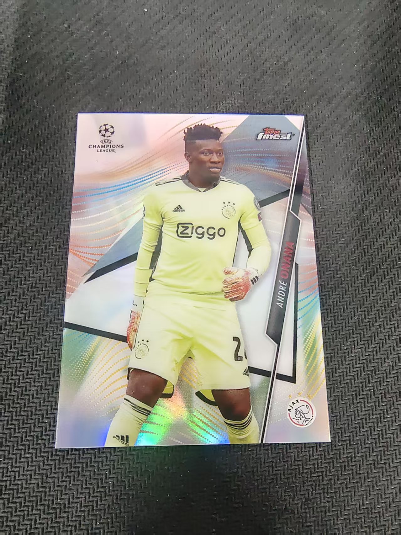 【可合并，不累计】2021 Topps Finest André Onana 欧冠 曼联 奥纳纳 银折 #60 划痕 边角瑕疵