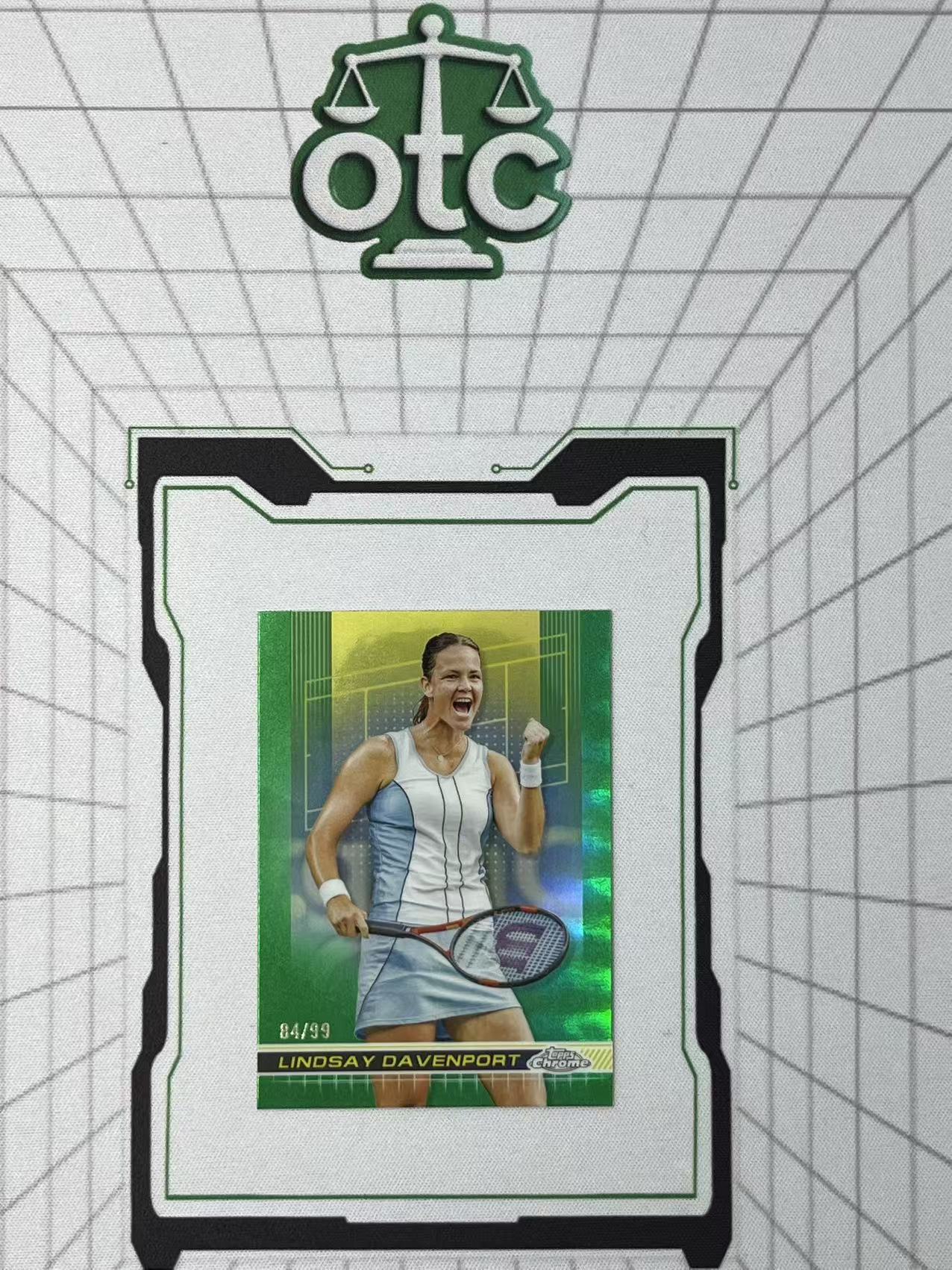 2024 Topps Chrome Lindsay Davenport 【盎司收藏】网球 林德茜 达文波特 99编 绿折 JJ27