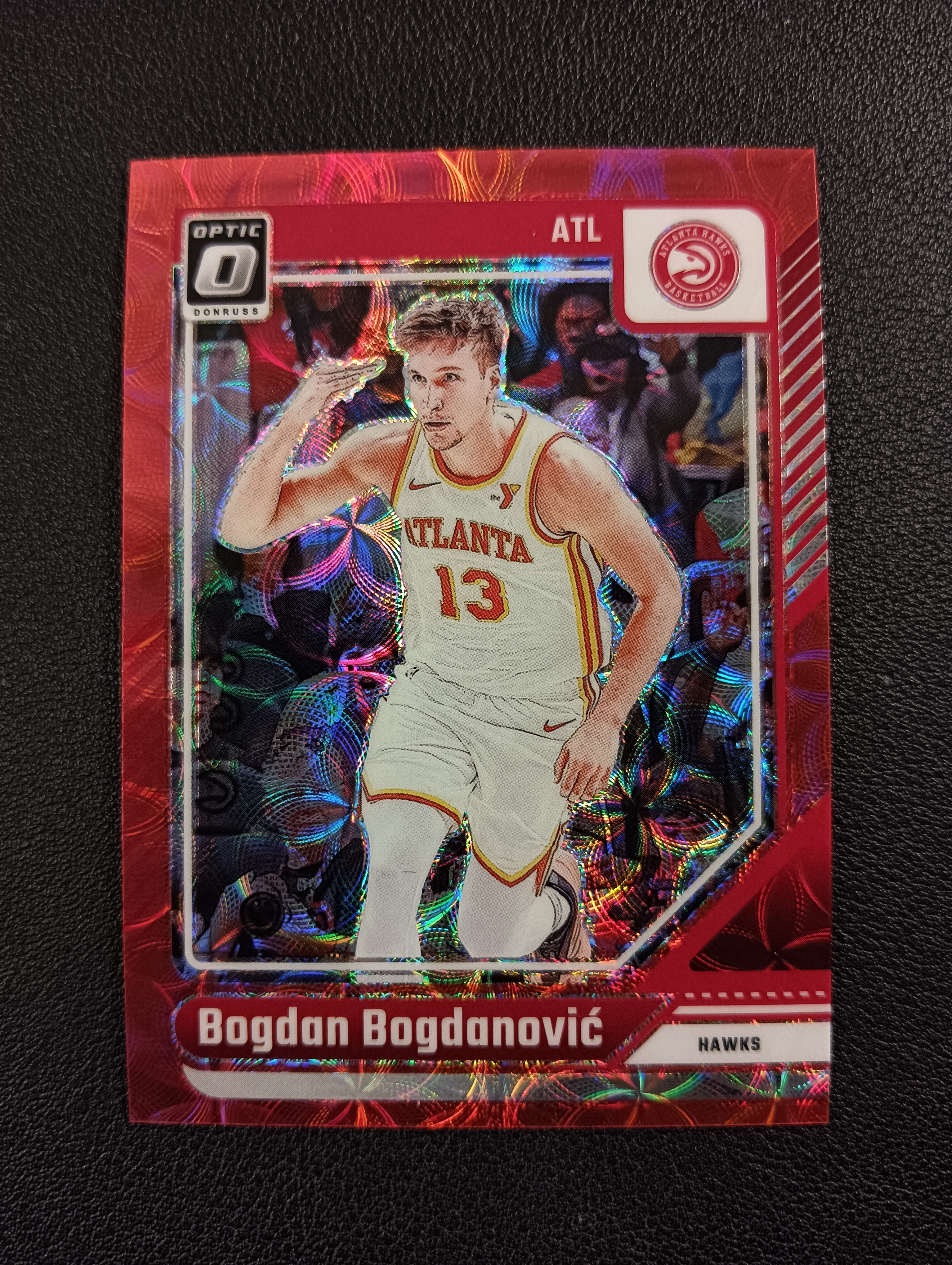 2024-25 PANINI 杜蕾斯OPTIC BOGDAN BOGDANOVIC 【卡仓-冰冰076】老鹰 博格丹博格达诺维奇 红圈圈折射 BASE NO.59