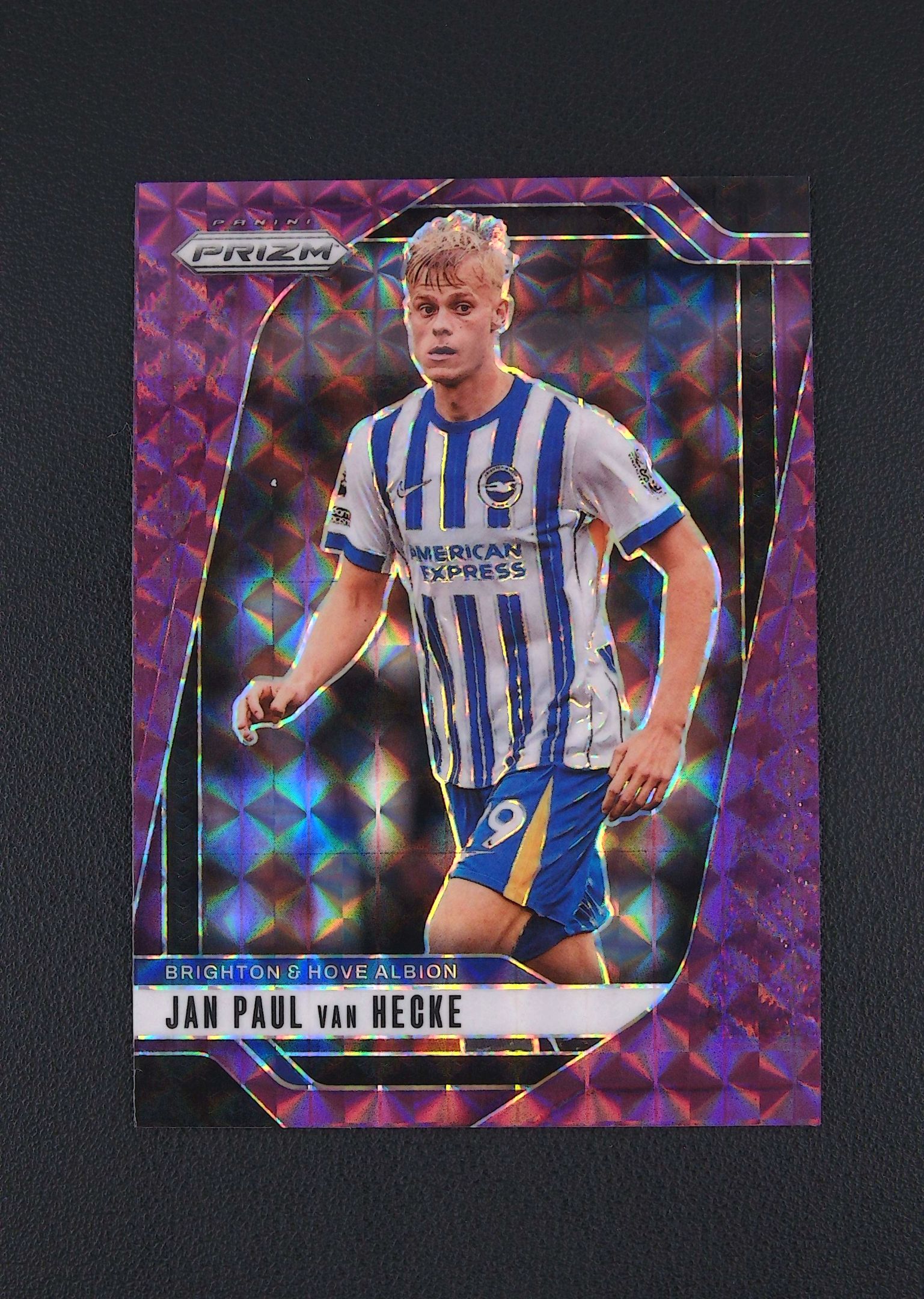 2024-25 Panini Prizm Jan Paul Van Hecke 多米拍卖 （Owen.C） 简保罗 范黑克 布莱顿 紫格子折 199/249编 卡品如图 收藏佳品
