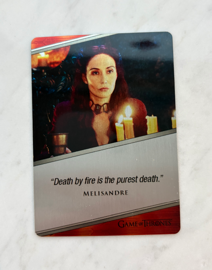 2022 Other Game of Thrones Carice van Houten HBO 权游 权利的游戏 权力的游戏 冰与火之歌 卡里斯 范 侯登 红女巫 台词铁板 实卡漂亮 凑套必备