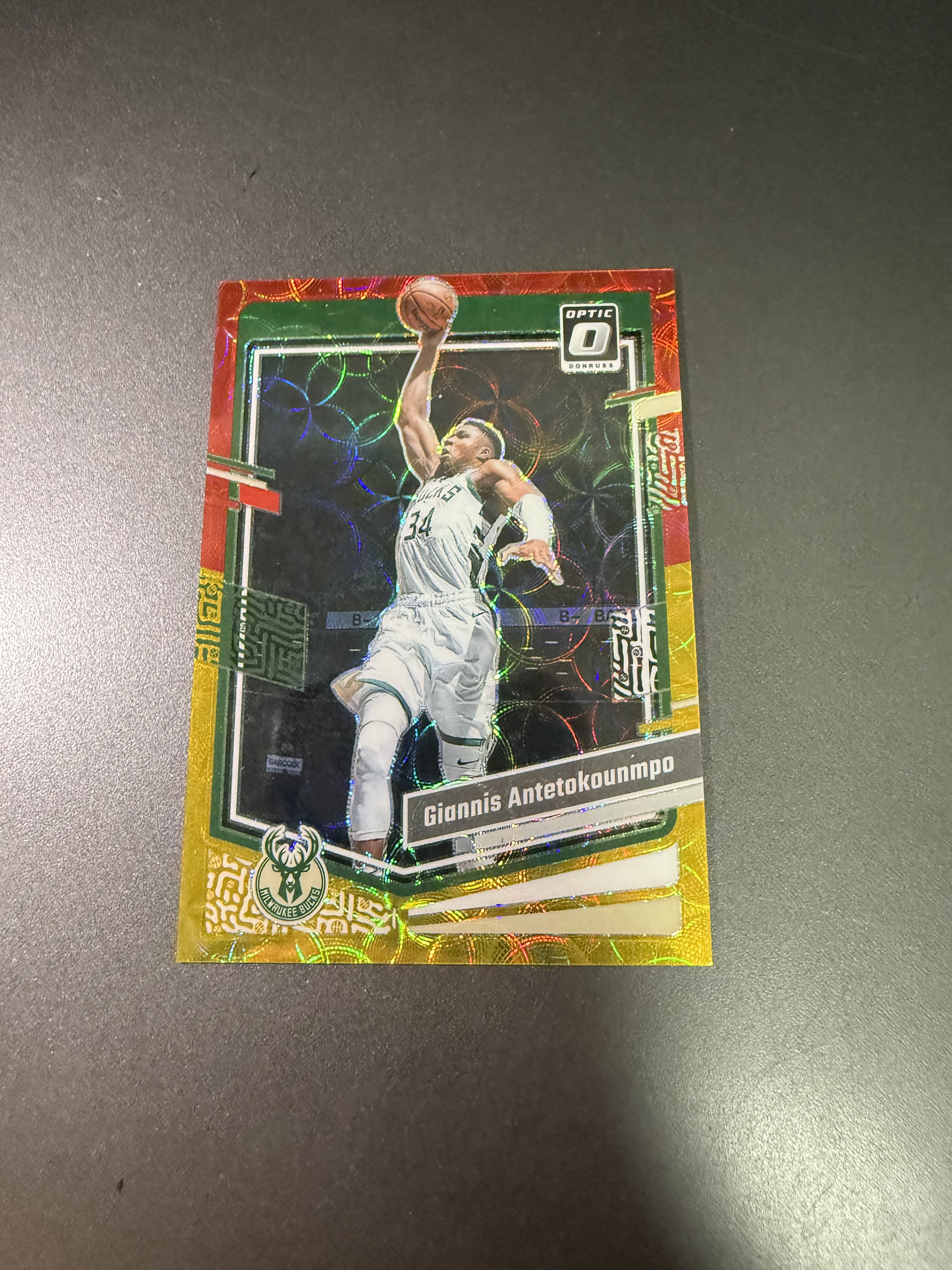 2023-24 Panini Optic Giannis Antetokounmpo 字母哥 红金圈圈折 99编 T