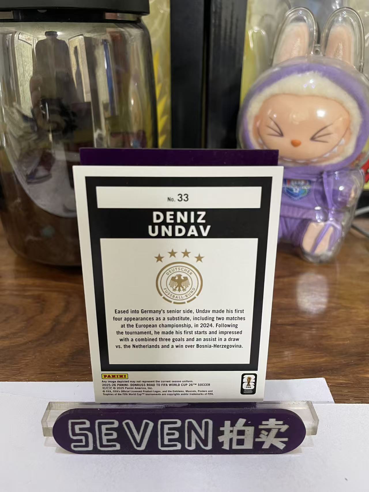 2025 Panini Donruss DENIZ UNDAV 【seven拍卖】杜蕾斯 德国 昂达夫 69/75 卡品如图 细节如图 泽