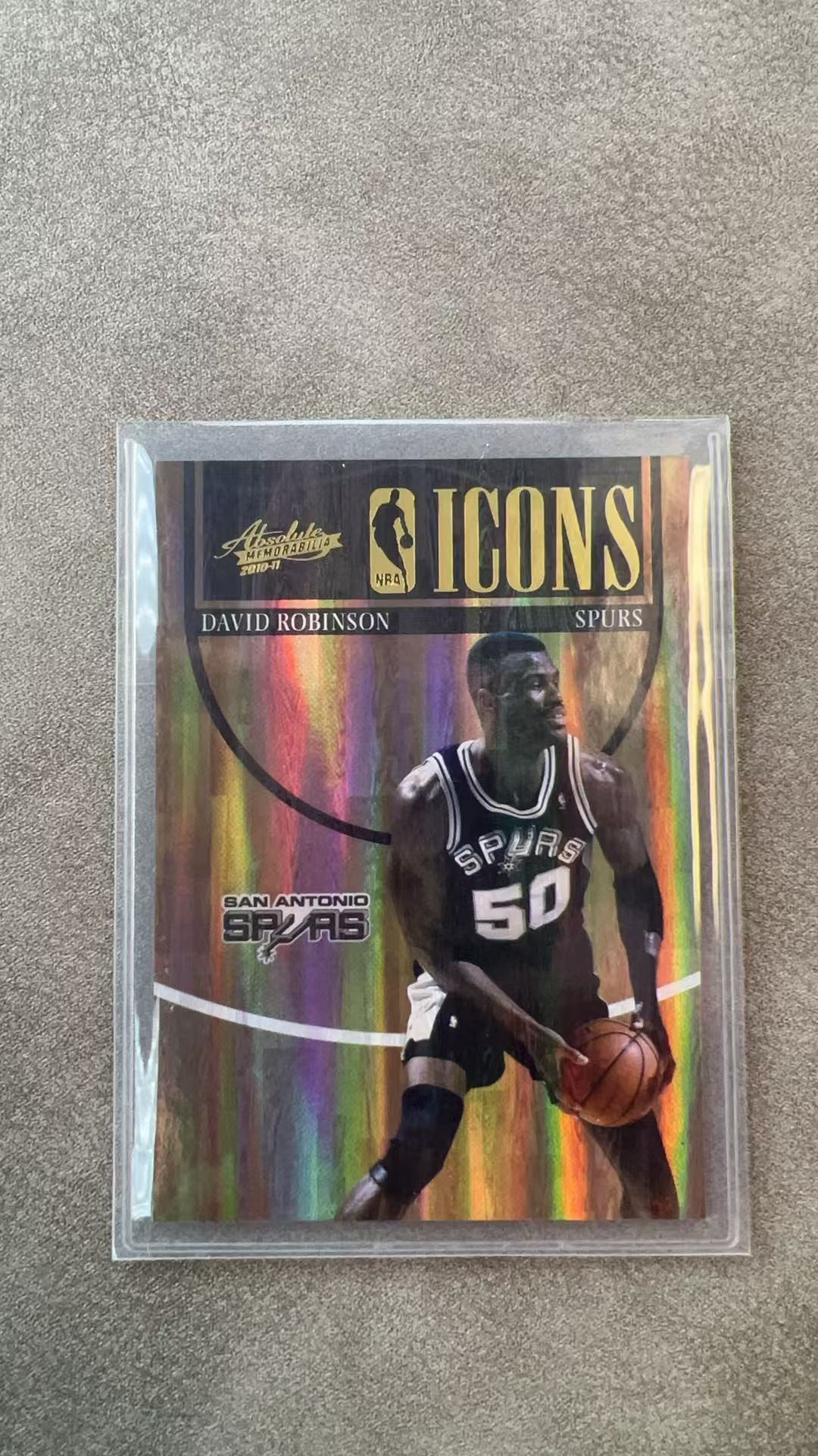 6566【330球星卡实体店代卖】2011 帕尼尼 ABS 海军上将 大卫罗宾逊 David Robinson 马刺 039/100编 折射 仅顺丰寄付(UK23)