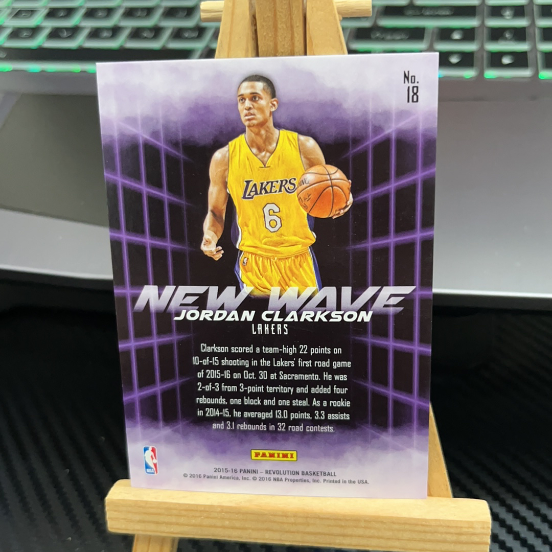 2015-16 Panini Revolution Jordan Clarkson 乔丹 克拉克森 湖人 特卡 折射 革命系列 卡品如图 凑图必备 值得收藏!免费代卖!