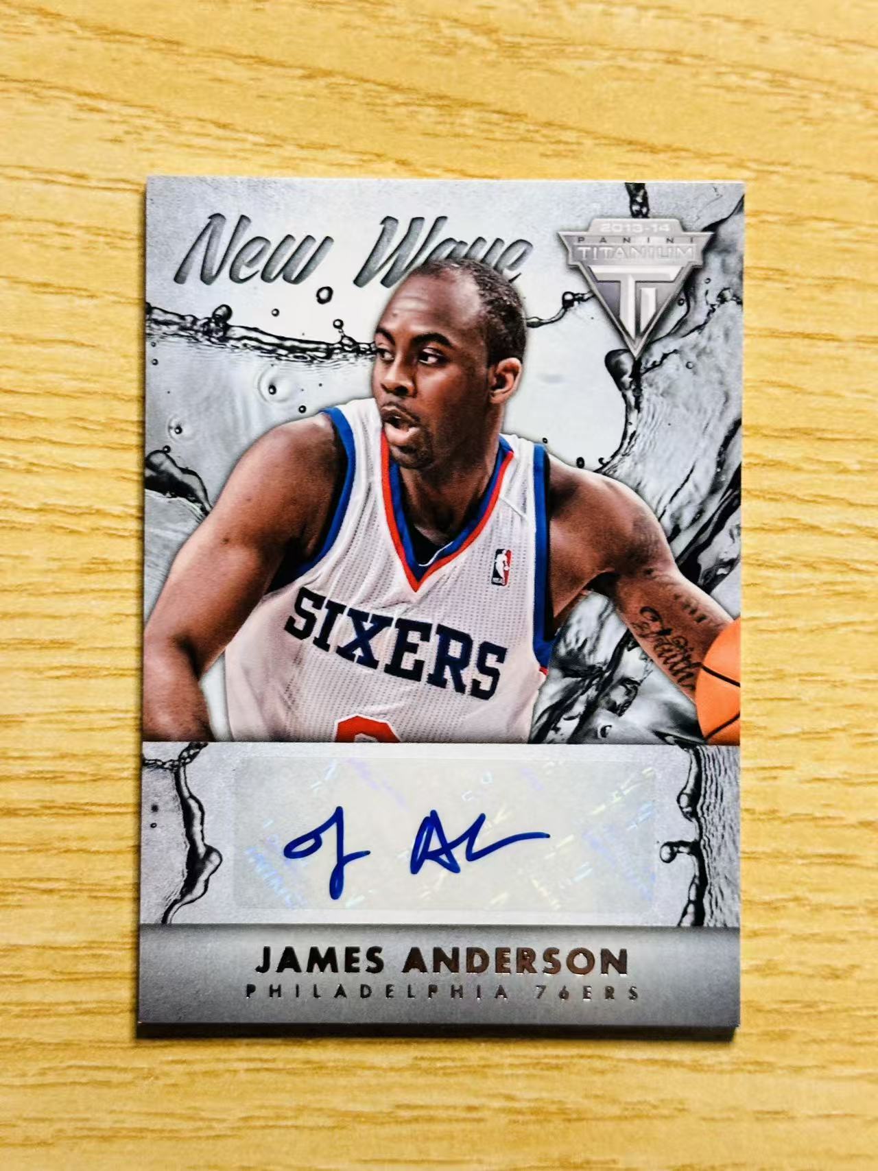 2013-14 Panini Titanium James Anderson 嘿嘿代卖 泰坦 詹姆斯 安德森 签字 费城76人 收藏必备