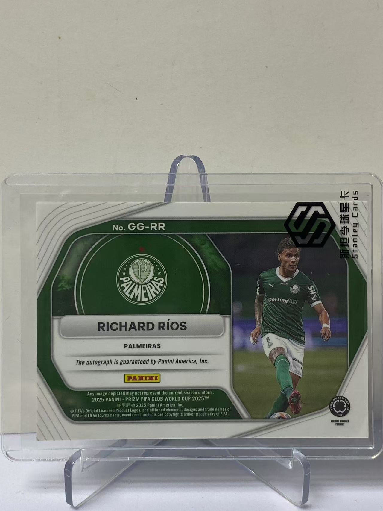 2025 Panini Prizm Richard Rios RC 世俱杯PZ 理查德里奥斯 帕尔梅拉斯 新秀 签字 Global 特卡 全球签 墨迹如图 收藏必备 卡品如图 9527