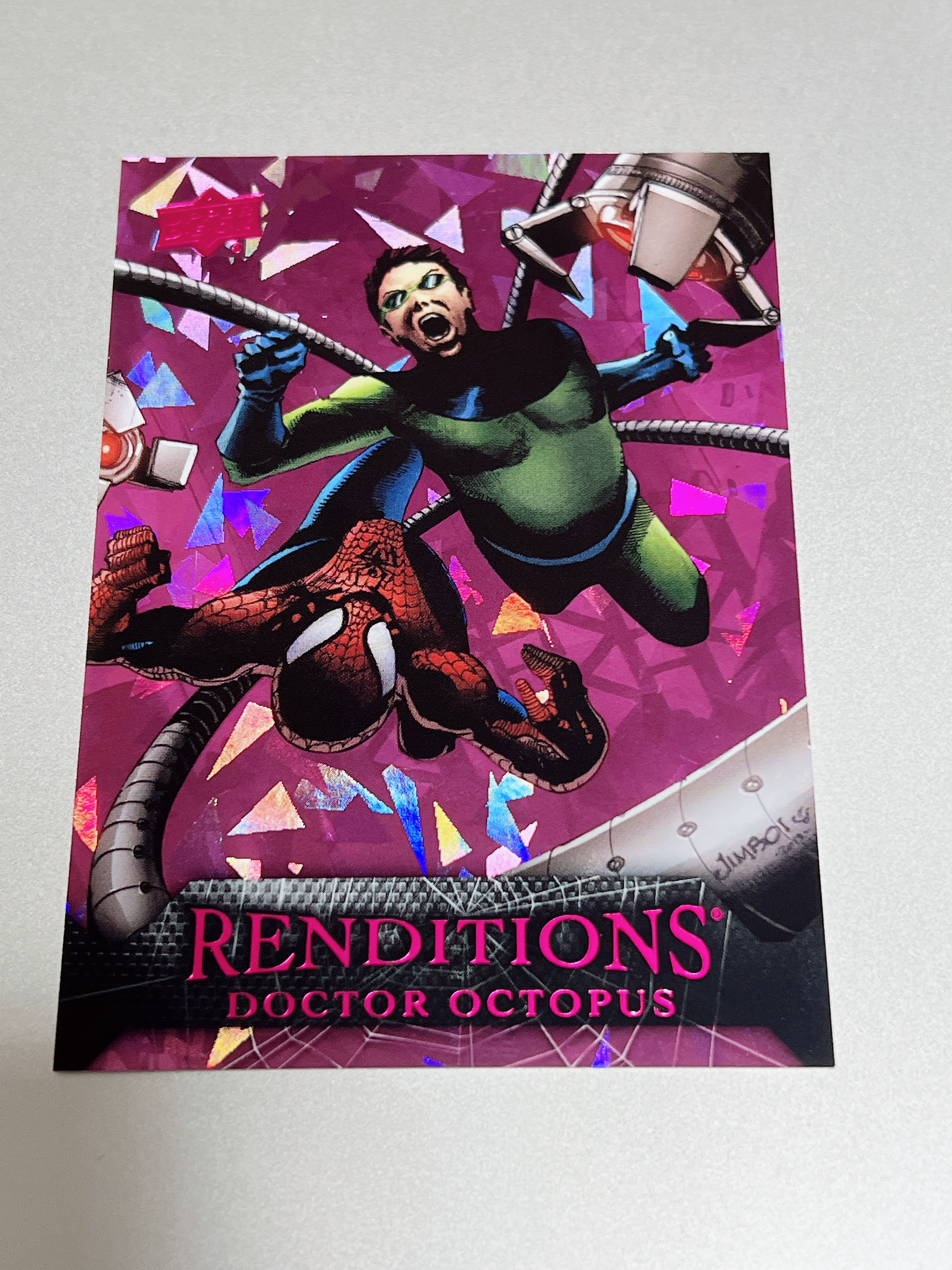 2024 Upper Deck Marvel Renditions Spider-man 漫威 蜘蛛侠演绎 章鱼博士 粉碎冰折 /199编 卡品如图 doctor octopus 113/199