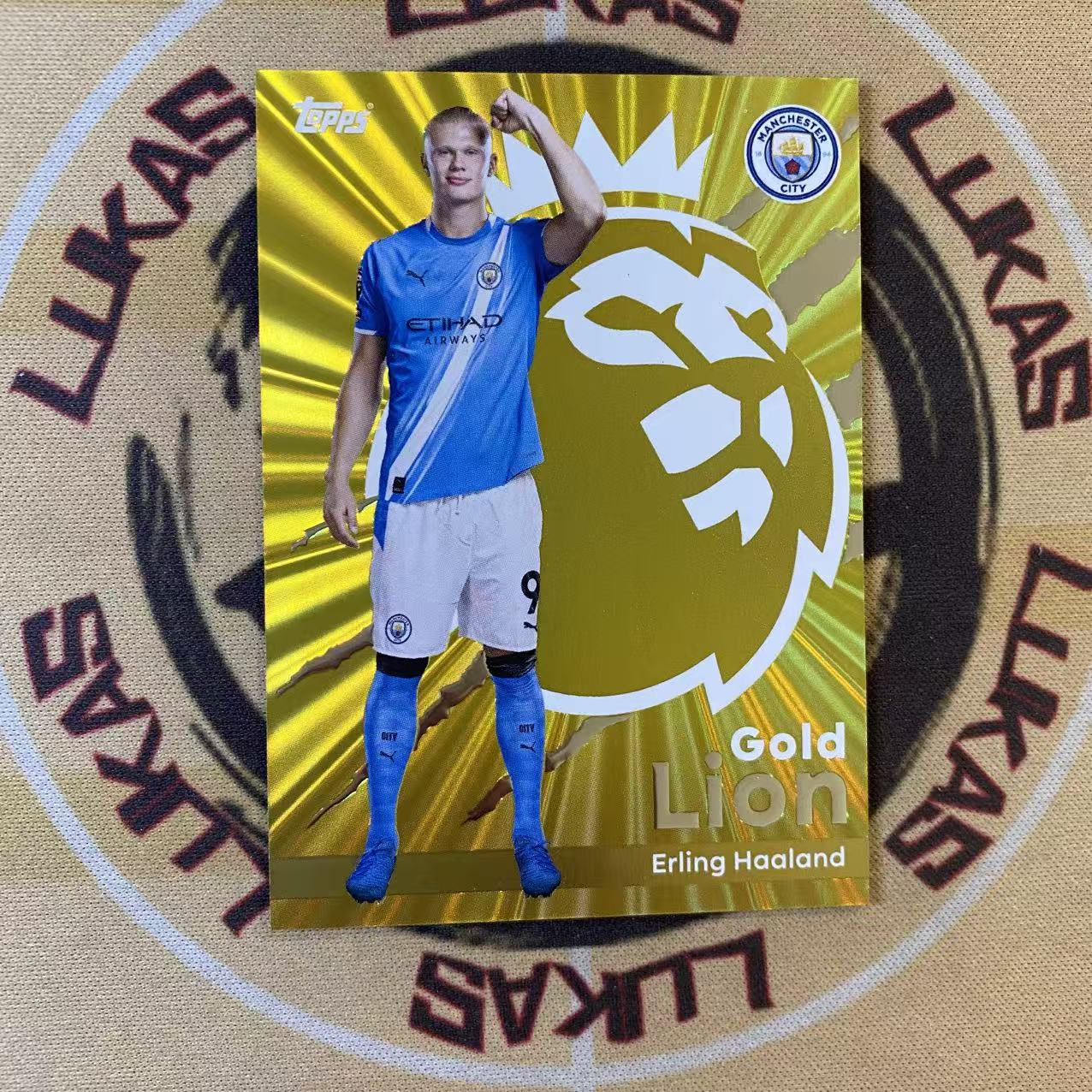 撸卡厮 Lukas 2025 topps 曼联 魔人布欧 Erling Haaland 埃尔林 哈兰德 英超 logo 金折(梁)