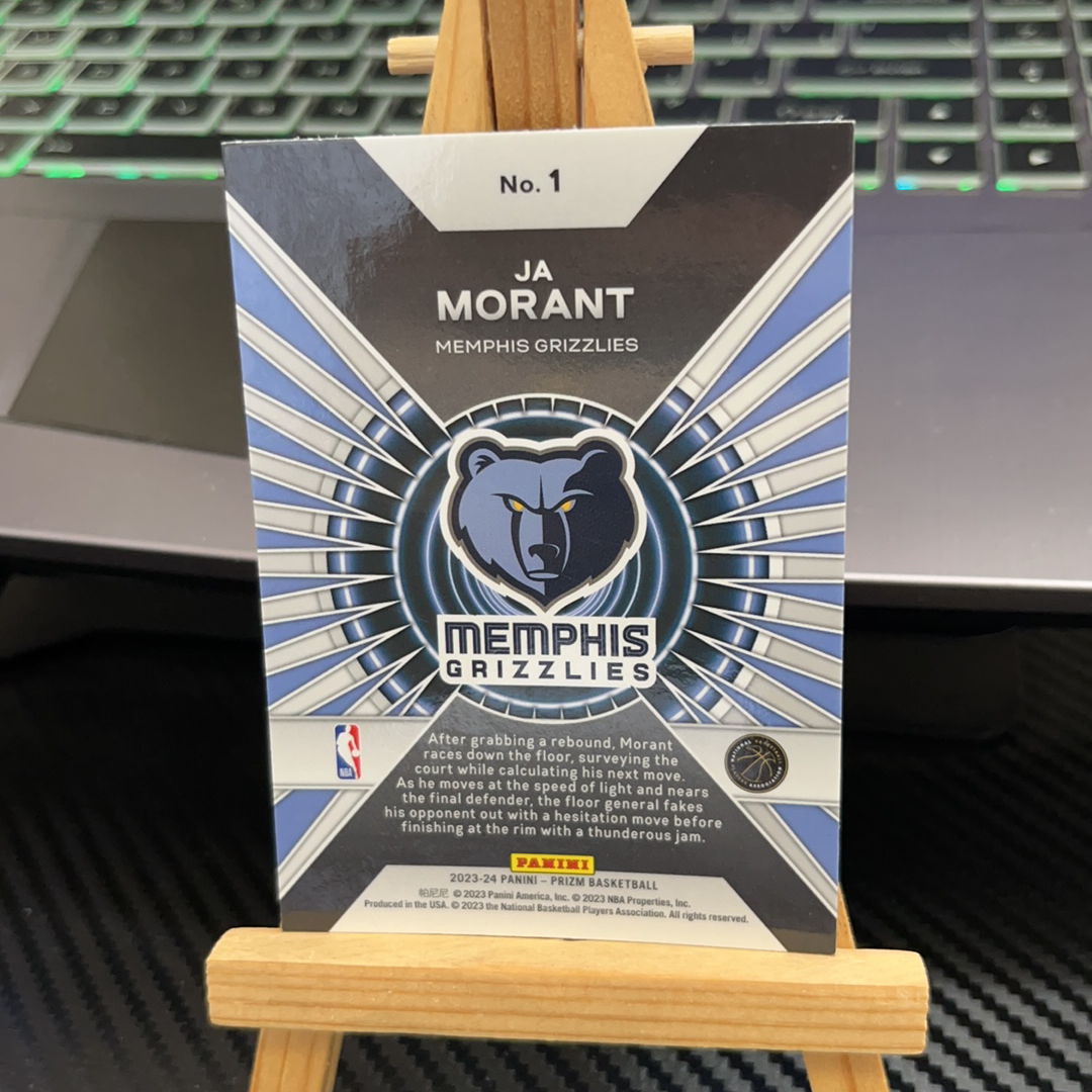 2023-24 Panini Prizm Ja Morant 贾 莫兰特 灰熊 prizm系列 特卡 pz 卡品如图 凑图必备 值得收藏!免费代卖!