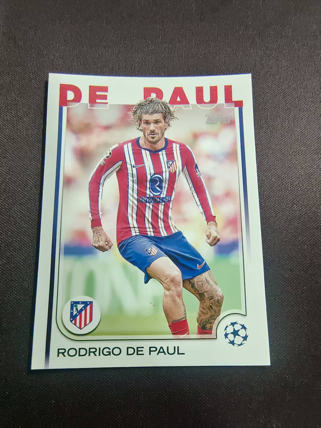 【可合并,不累计】2025 Topps Chrome RODRIGO DE PAUL 马竞 罗德里戈 德保罗 欧冠 划痕 边角瑕疵 #192