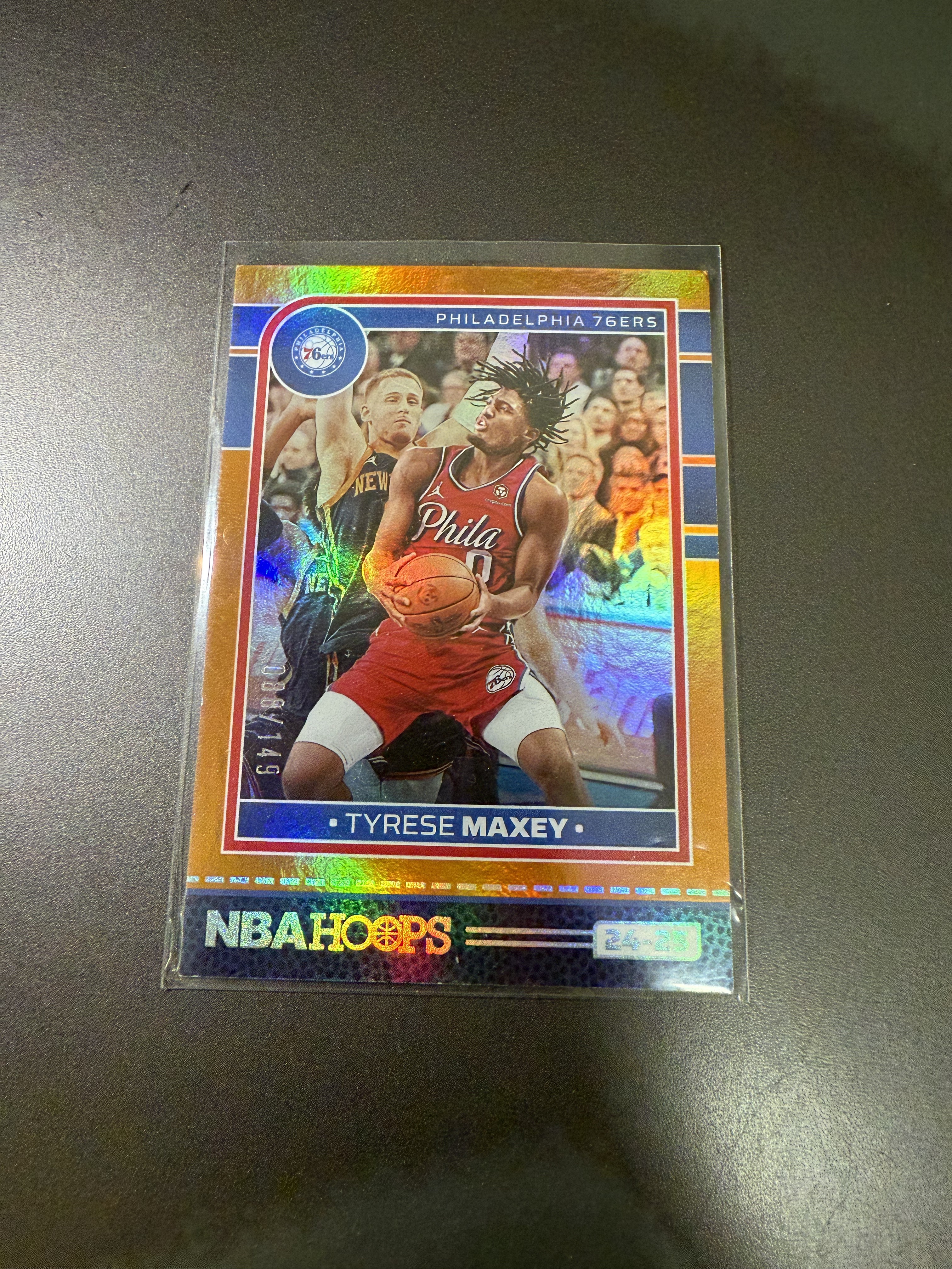 2024-25 Panini NBA Hoops Tyrese Maxey 泰雷塞 马克西 76人 橙折 149编 什