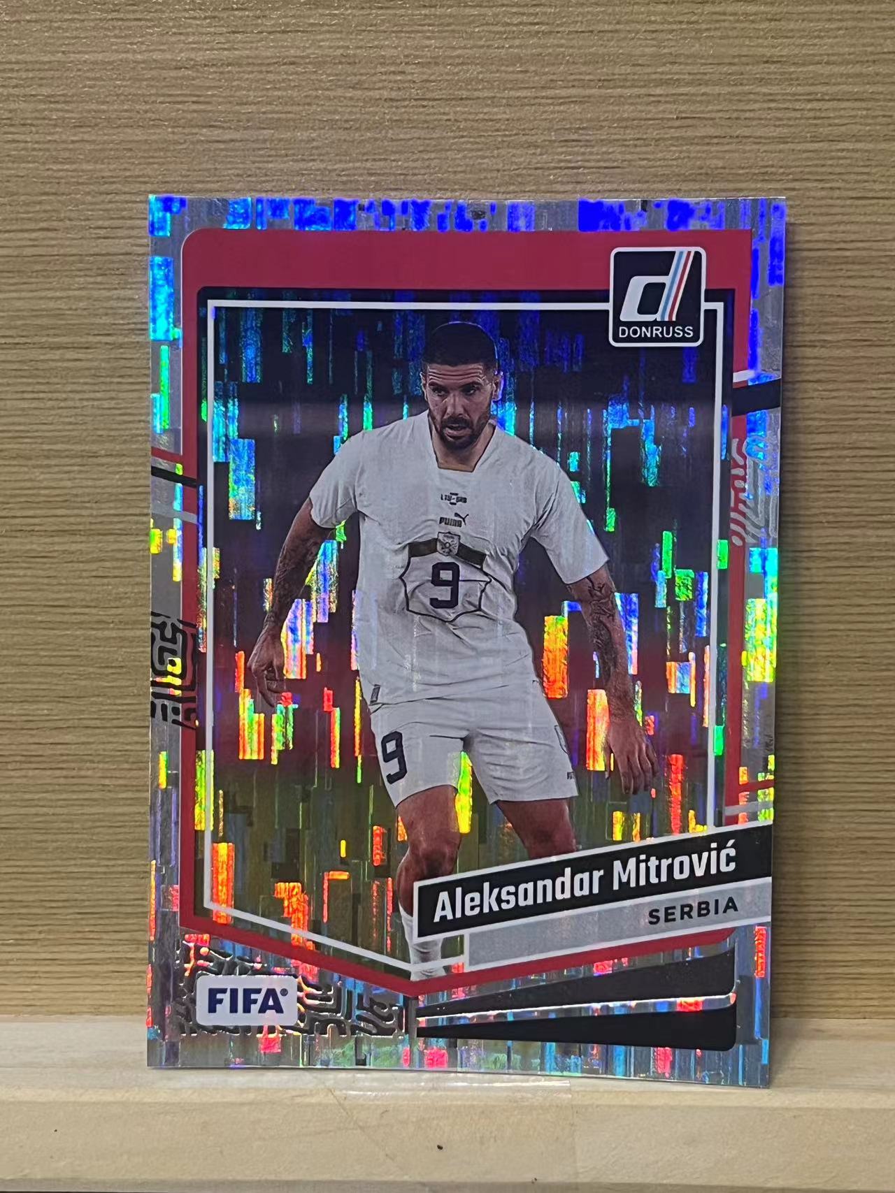 2023-24 Panini Donruss Aleksandar Mitrovic 亚历山大 米克洛维奇 瀑布折 塞尔维亚 杜蕾斯 FIFA 银折 卡品如图 凑卡收藏必备 A36