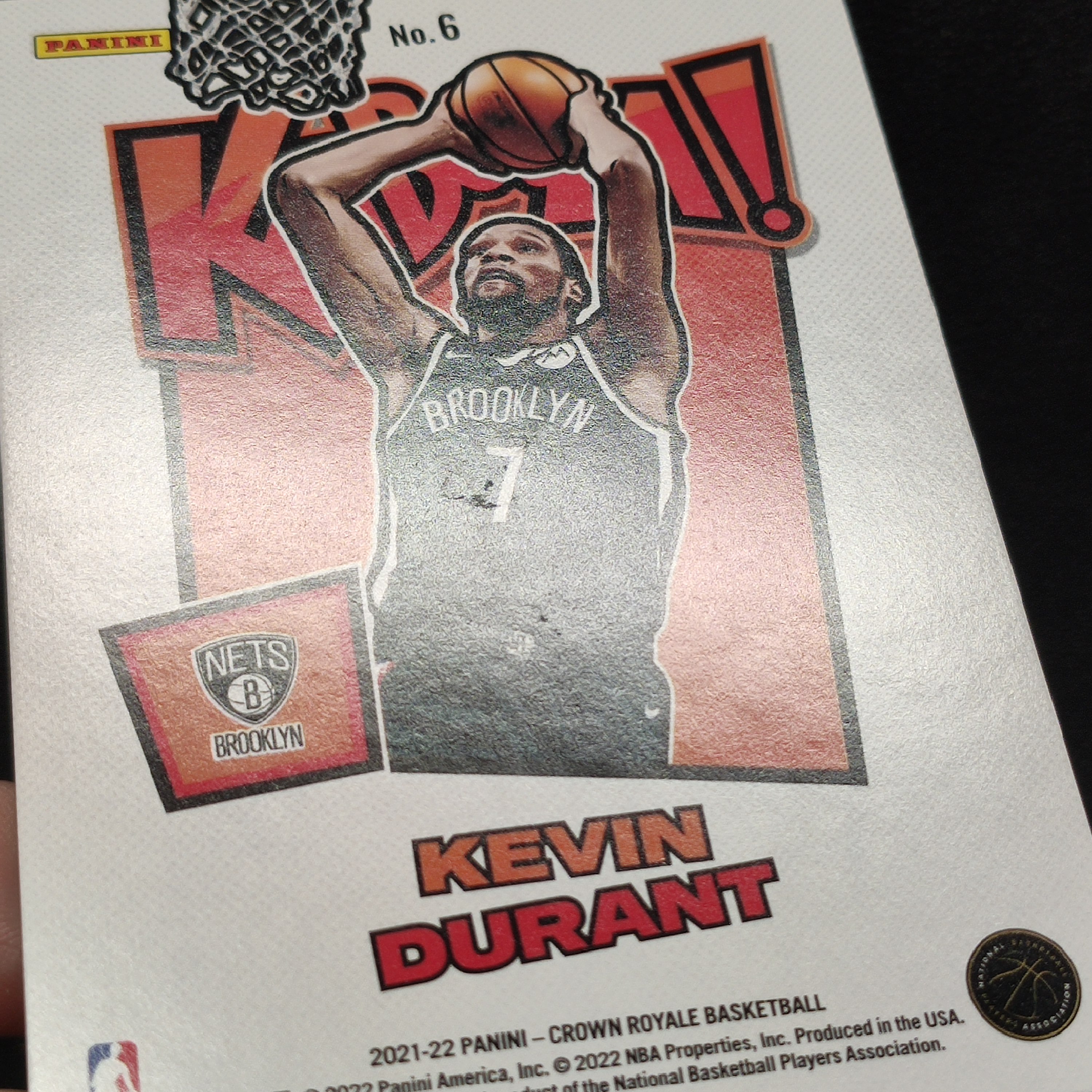 【大腿代卖】Kevin Durant 凯文杜兰特 202122 Crown Royale 皇冠 Kaboom 卡爆 特卡 爆炸折射 大比例