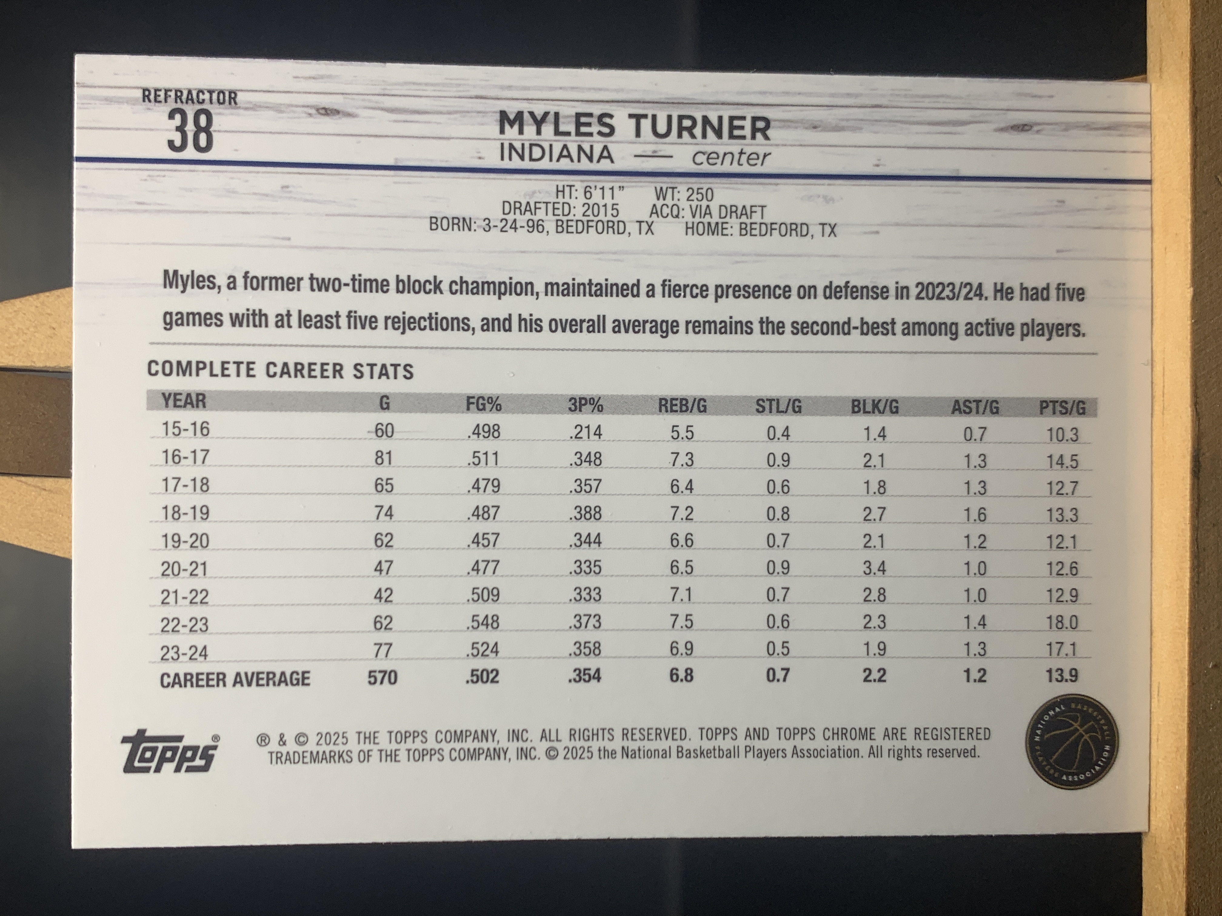 (S4) 2025 TOPPS 折射 迈尔斯 特纳 近期大热球星 收藏必备 卡品如图 ! ! !