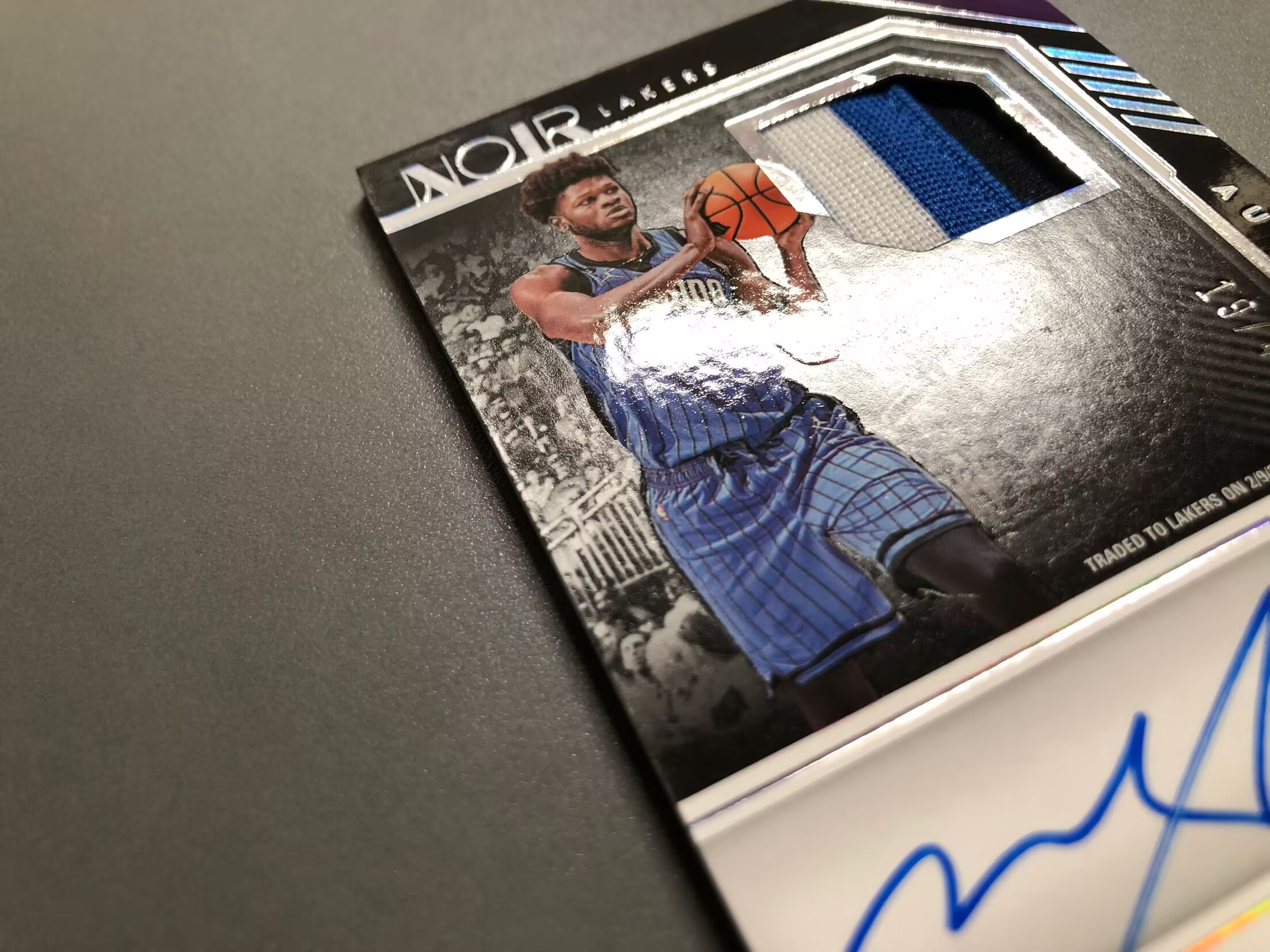 2022-23 Panini Noir Mo Bamba 穆罕默德·班巴 湖人 落场 球衣 签字 卡签 PA 40编 实卡好看 瑕疵如图 可累计 FT014【诚接代卖】