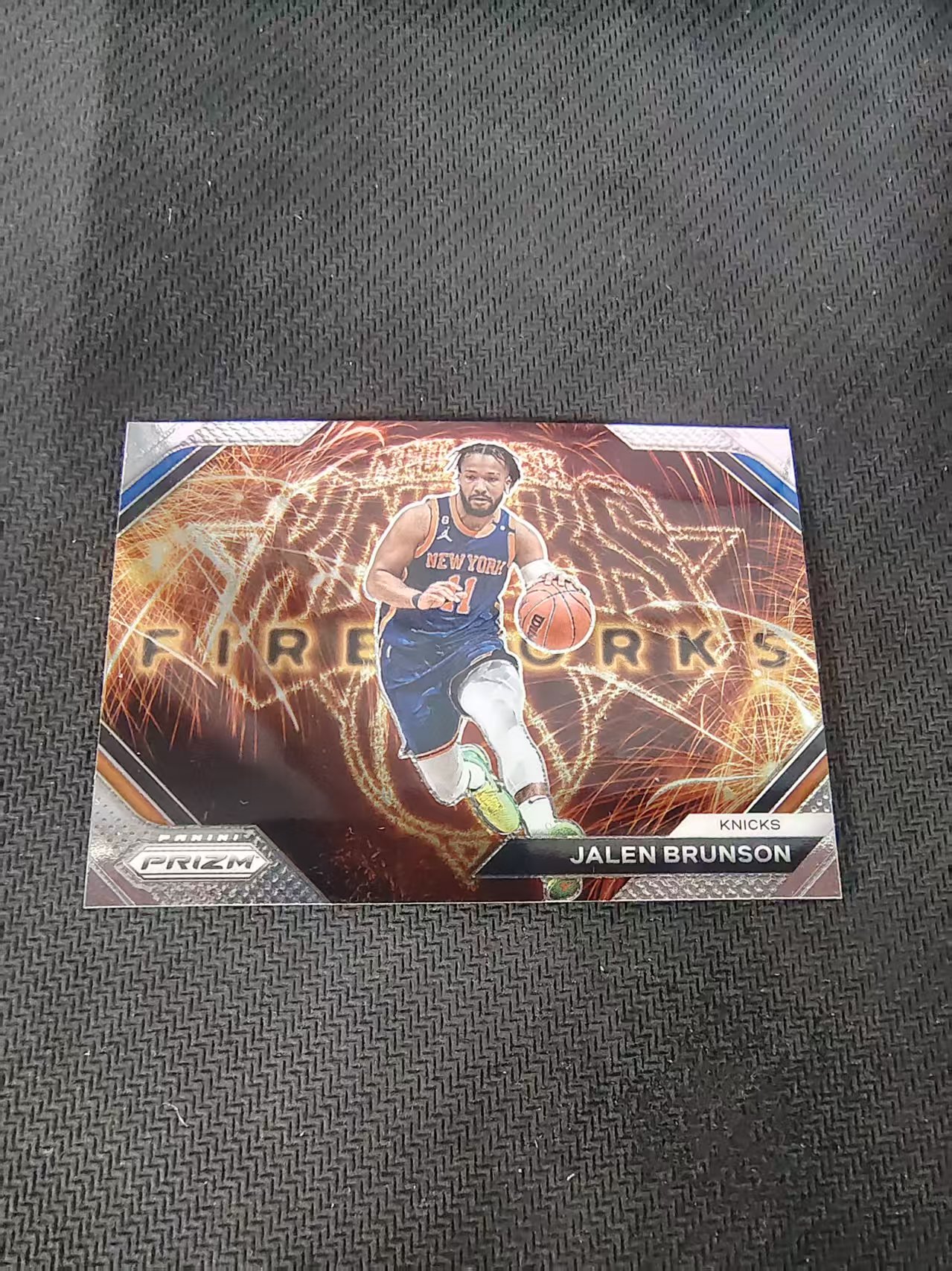 【可合并,不累计】2023-24 Panini Prizm Jalen Brunson 贾伦 布伦森 尼克斯 烟花特卡 PZ 划痕 边角微瑕 介意勿拍 #4