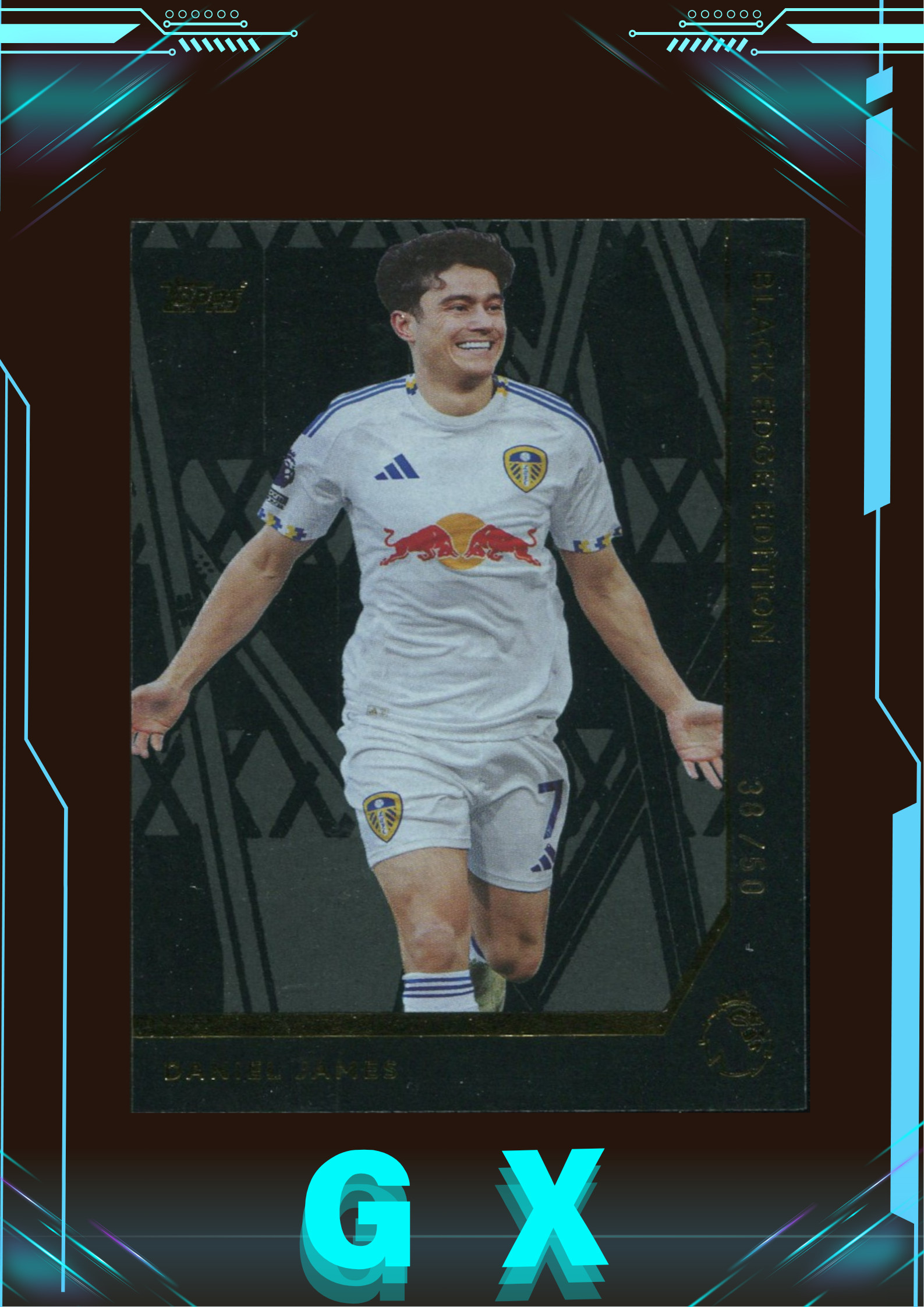 2025-26 Topps 英超 黑包独占 丹尼尔·詹姆斯 Daniel James 38/50编 黑边限定特卡 金平行 !【钩玄卡店】YaoS