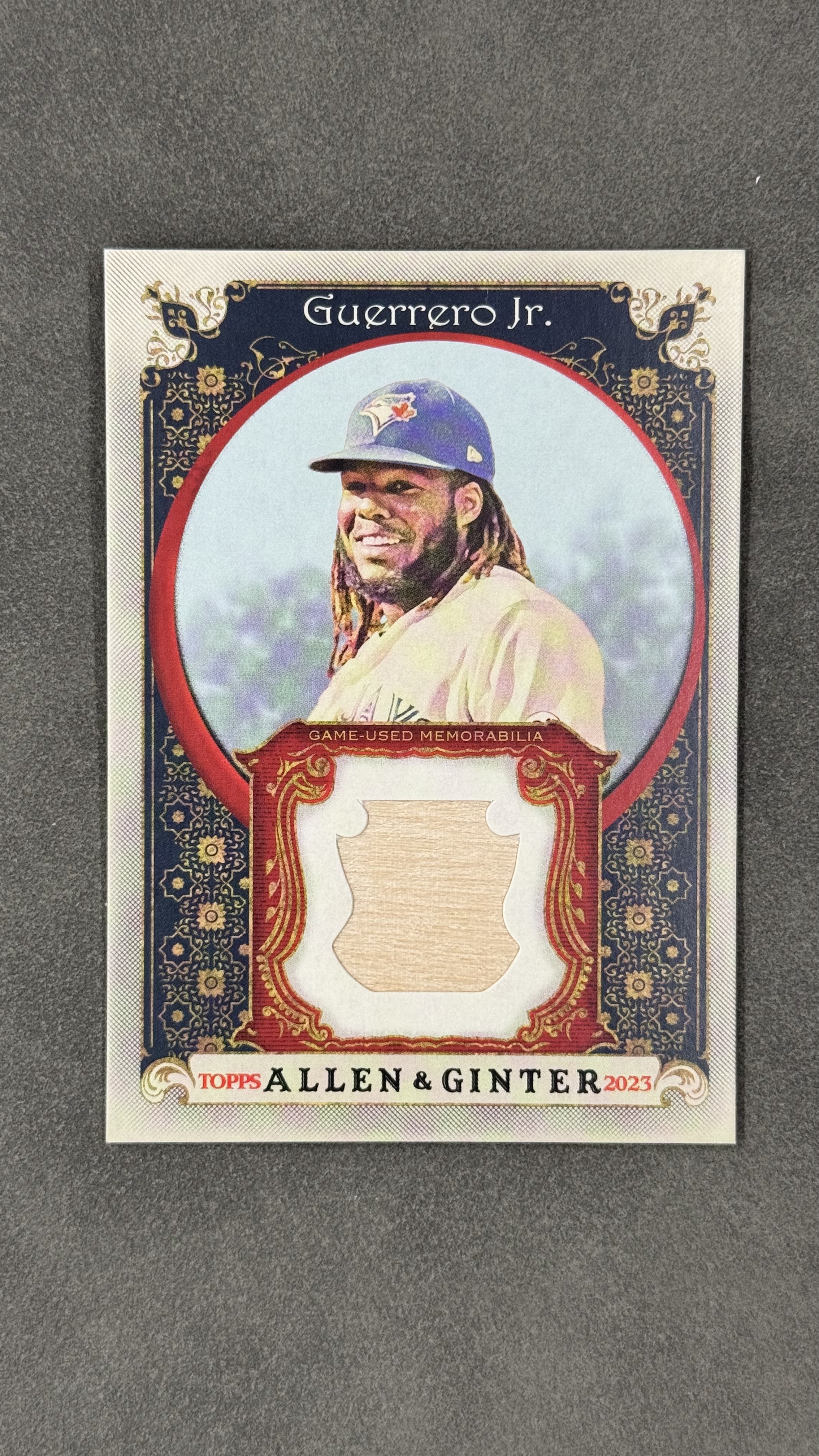 2023 Topps Allen & Ginter Vladimir Guerrero Jr. 蓝鸟队 小弗拉迪米尔・格雷罗 联盟超巨 季后赛最强打击 game-used 球棒切割 #AGRB-VGJ