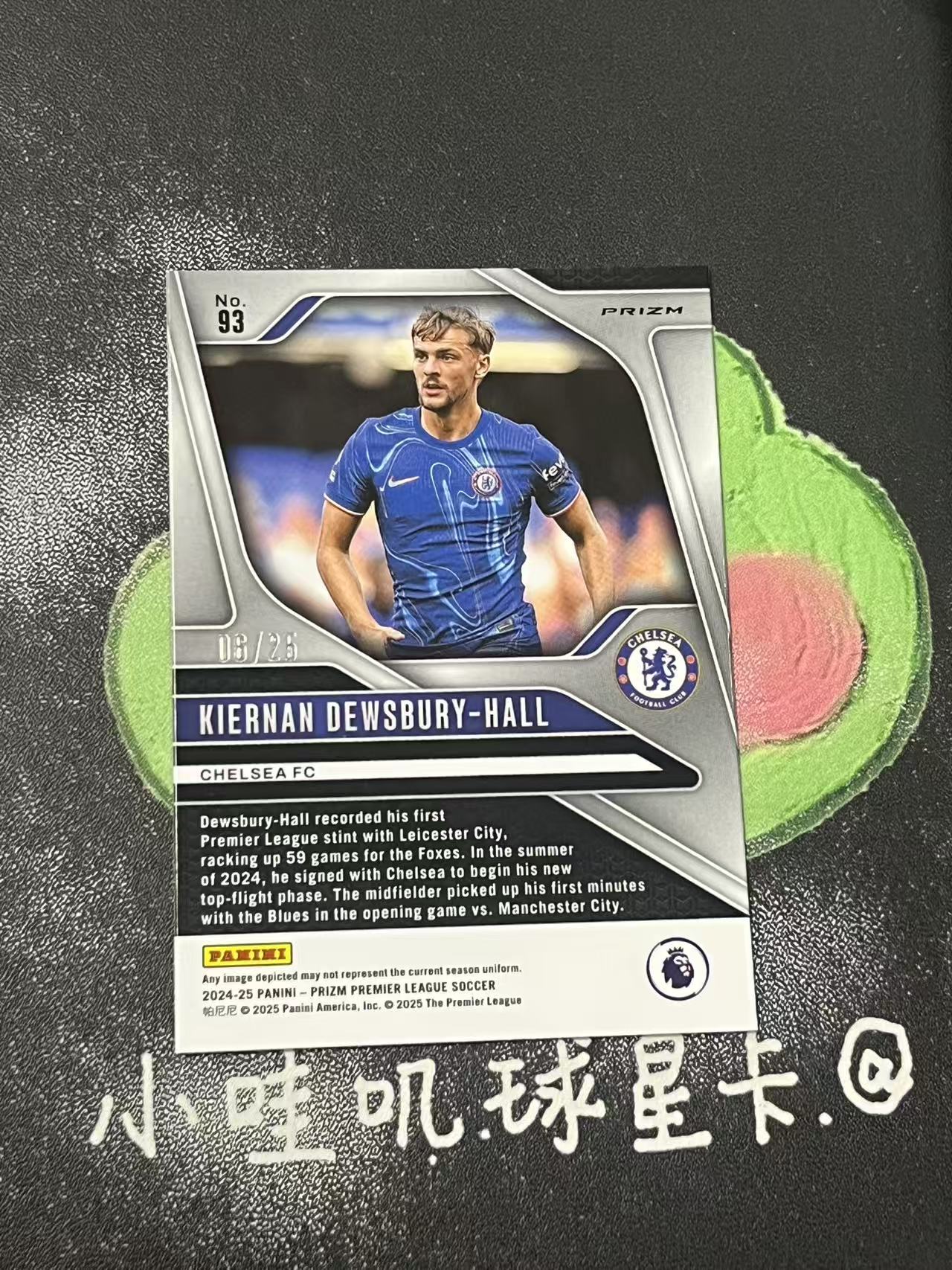 2024-25 Panini Prizm Kiernan Dewsbury-Hall 英超 切尔西 霍尔 25编 低编 微瑕如图【ZYP代拍】暴暴