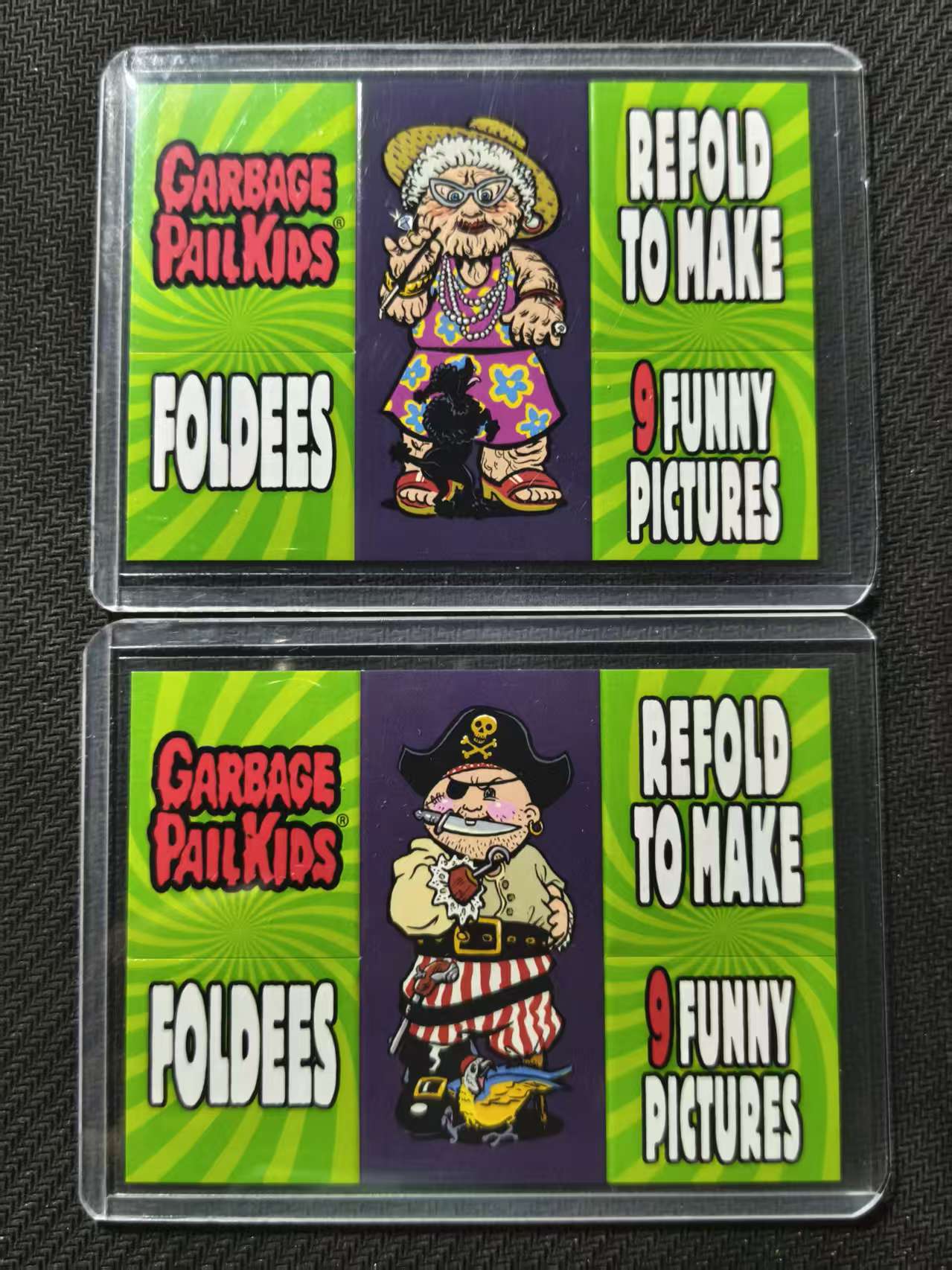 Topps Garbage Pail Kids 垃圾桶小子 GPK 折叠玩具卡 凑套 呕吐 恶搞 #海盗